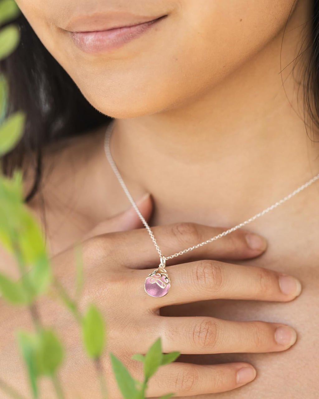 Bottled Up Designs Handmade Filigree Teardrop Necklace, Recycled Antique Glass, Sterling Silver, Eco Friendly, Made in USA, Birthday Gifts, Mothers Day, Women, Anniversary