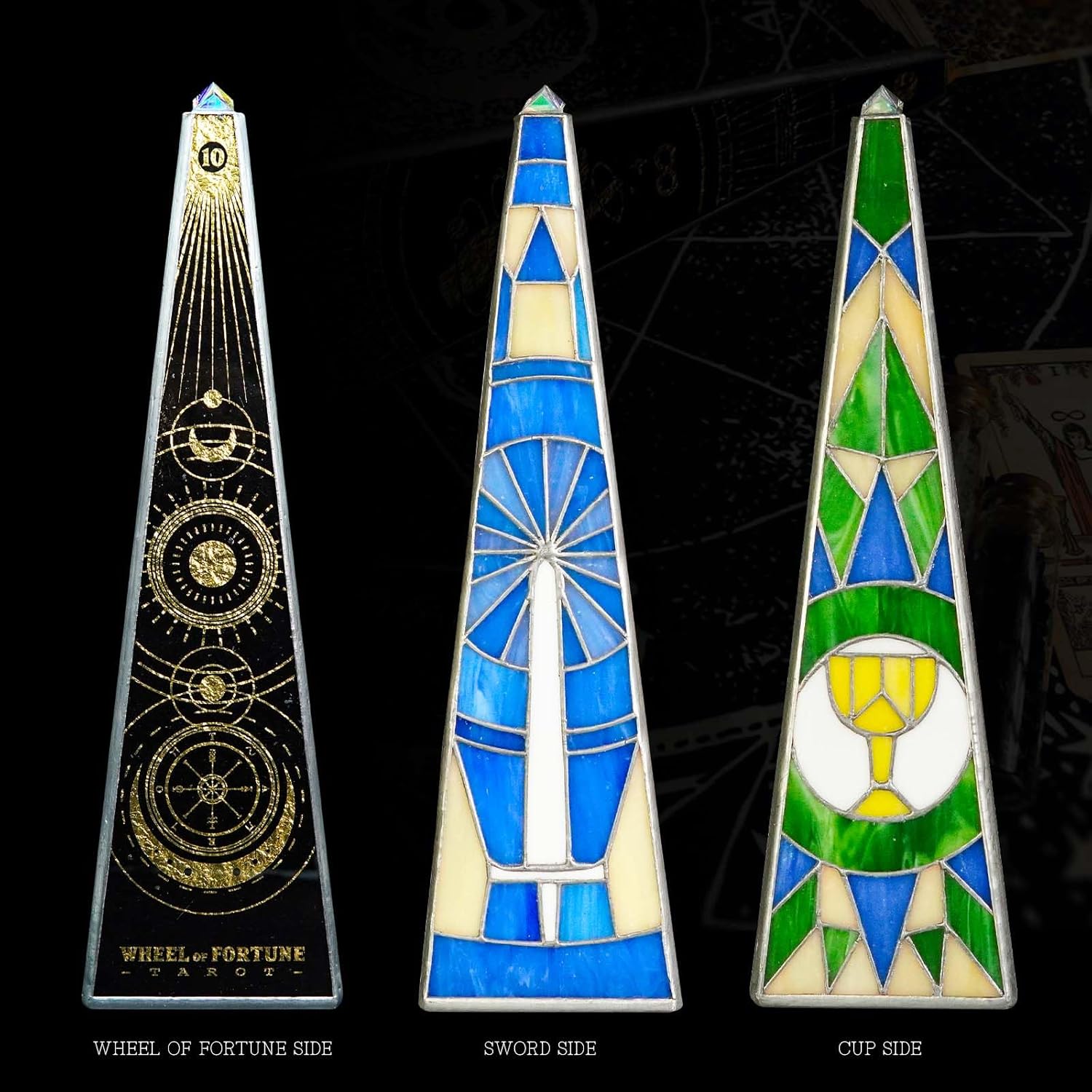 10" Aurora Kaleidoscope for Adults, Tiffany Stained Glass Handmade Adult Kaleidoscope with Gift Box,Anniversary Birthday Christmas New Year Valentine's Day Present Gift