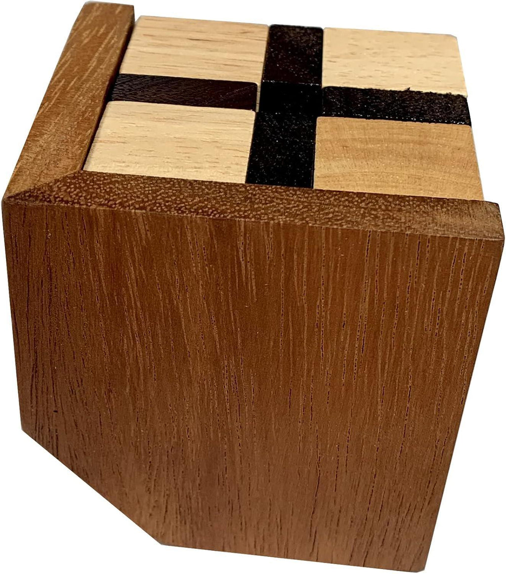 The Devil's Cube - Extremely Challenging Brain Teaser for Adults Wood Puzzle - Level 10 Critical Thinking Game - Compact Desk Toy and Unique Brain Game - Handmade Lifestyle Shop