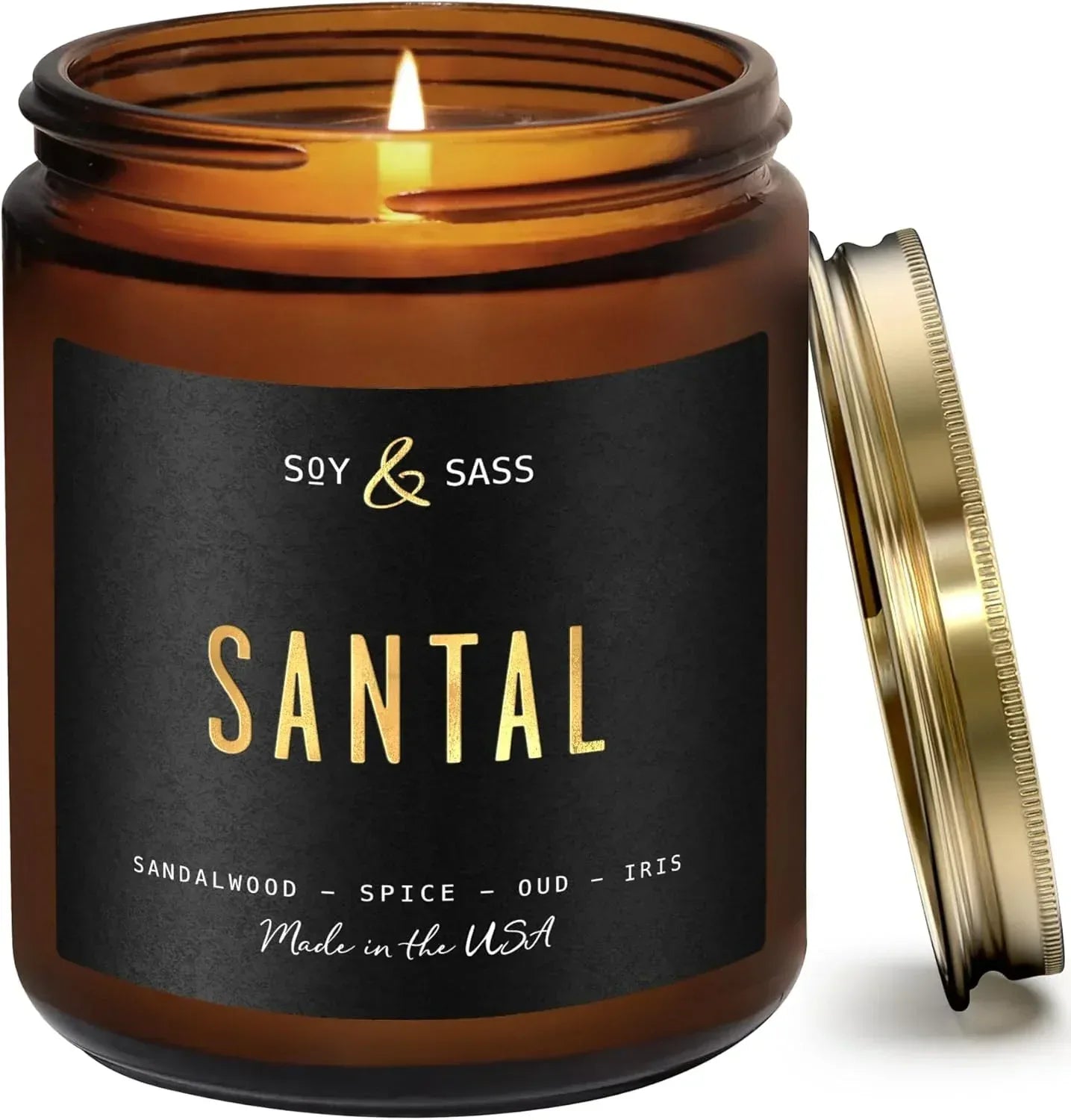 Smoked Vanilla Whiskey Candle - Scented Black Candles for Men or Women - Bourbon, Tobacco & Caramel Soy Wax Mens Candle - Infused w/Essential Oils | Long 50Hr Burn,9oz I Non Toxic I Made in USA - Handmade Lifestyle Shop