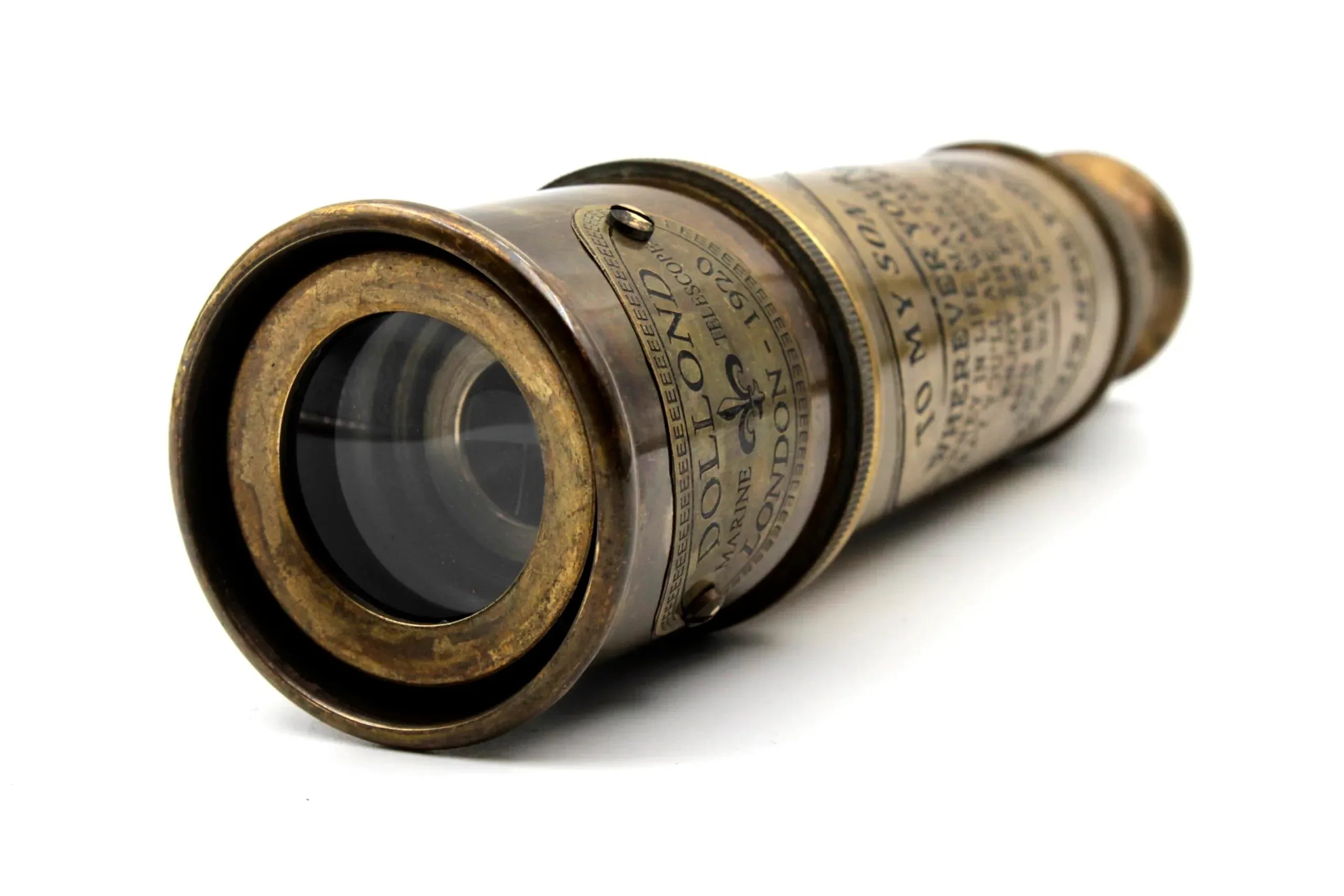 Handcrafted Brass Maritime Telescope with Wooden Box (Style 1) - Handmade Lifestyle Shop