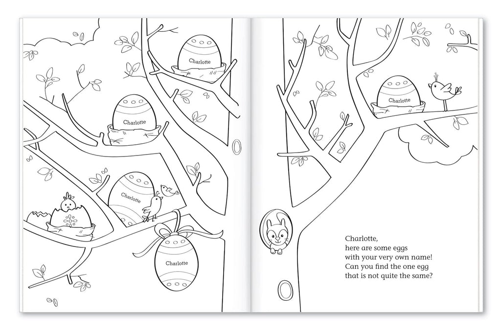 Personalized Coloring & Activity Book for Kids - I See Me! (Easter)
