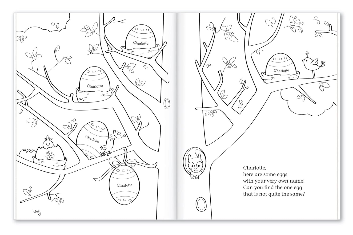 Personalized Coloring & Activity Book for Kids - I See Me! (Easter)