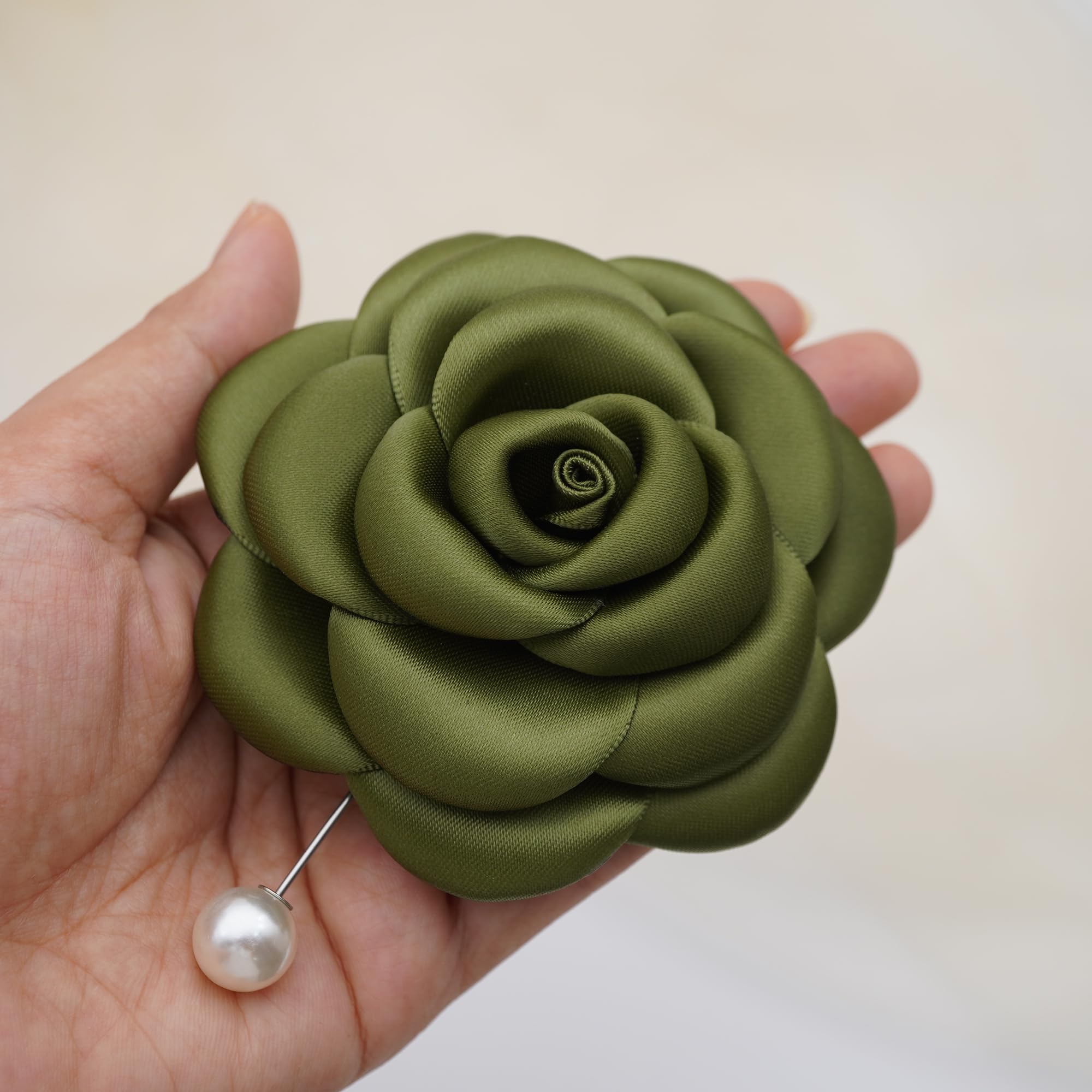 Silk Rose Flower Pin Brooch By NhanDo Handmade – COLOURFUL Floral Brooch Pin, Handmade Gift Ideas, Gift for her, Gift For Mom, Bridesmaid gift, valentines day gifts