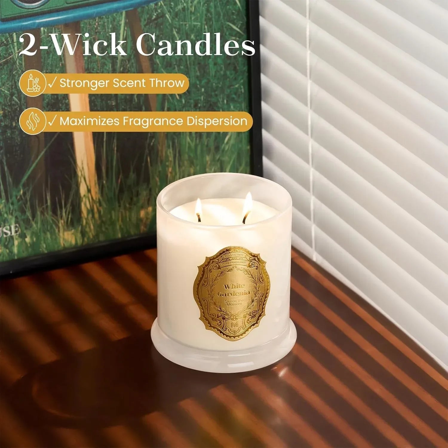 M&SENSE Sage Eucalyptus Candles for Home Scented, 2 Wick 12.7oz Soy Wax Candles Non Toxic,70 Hours Long Burning,Christmas Candles Gift for Stress Relief, Meditation, Yoga - Handmade Lifestyle Shop