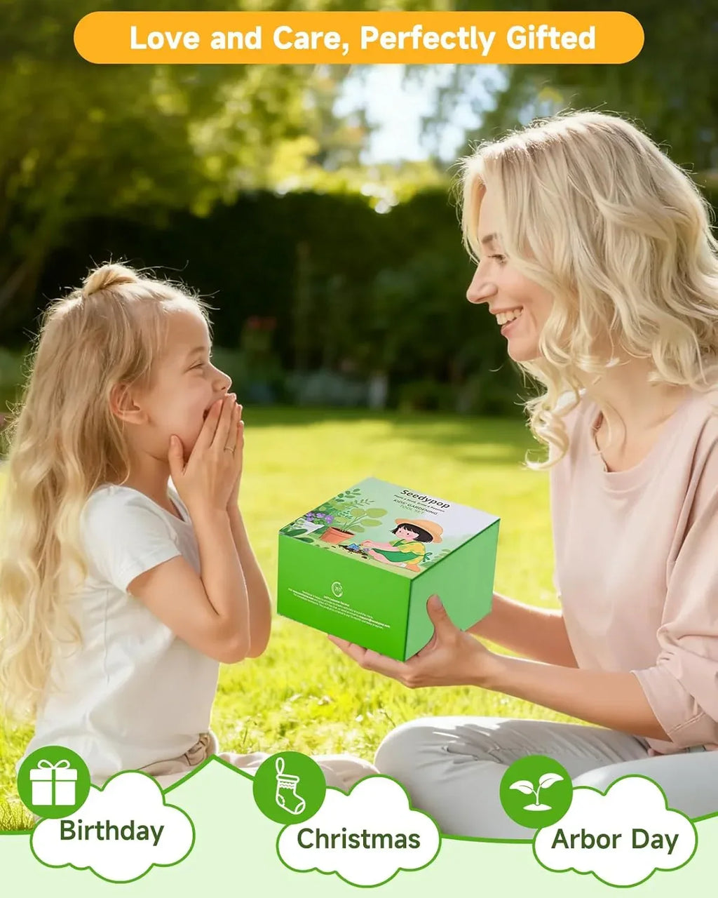 Handmade Kids Gardening Tools Set - 8Pc Artisan Garden Kit with Real Wood Handles, Metal Heads, Frog Hat, Panda Apron & Tote - Nature Learning Gift for Toddlers & Kids (Sage Green) - Handmade Lifestyle Shop