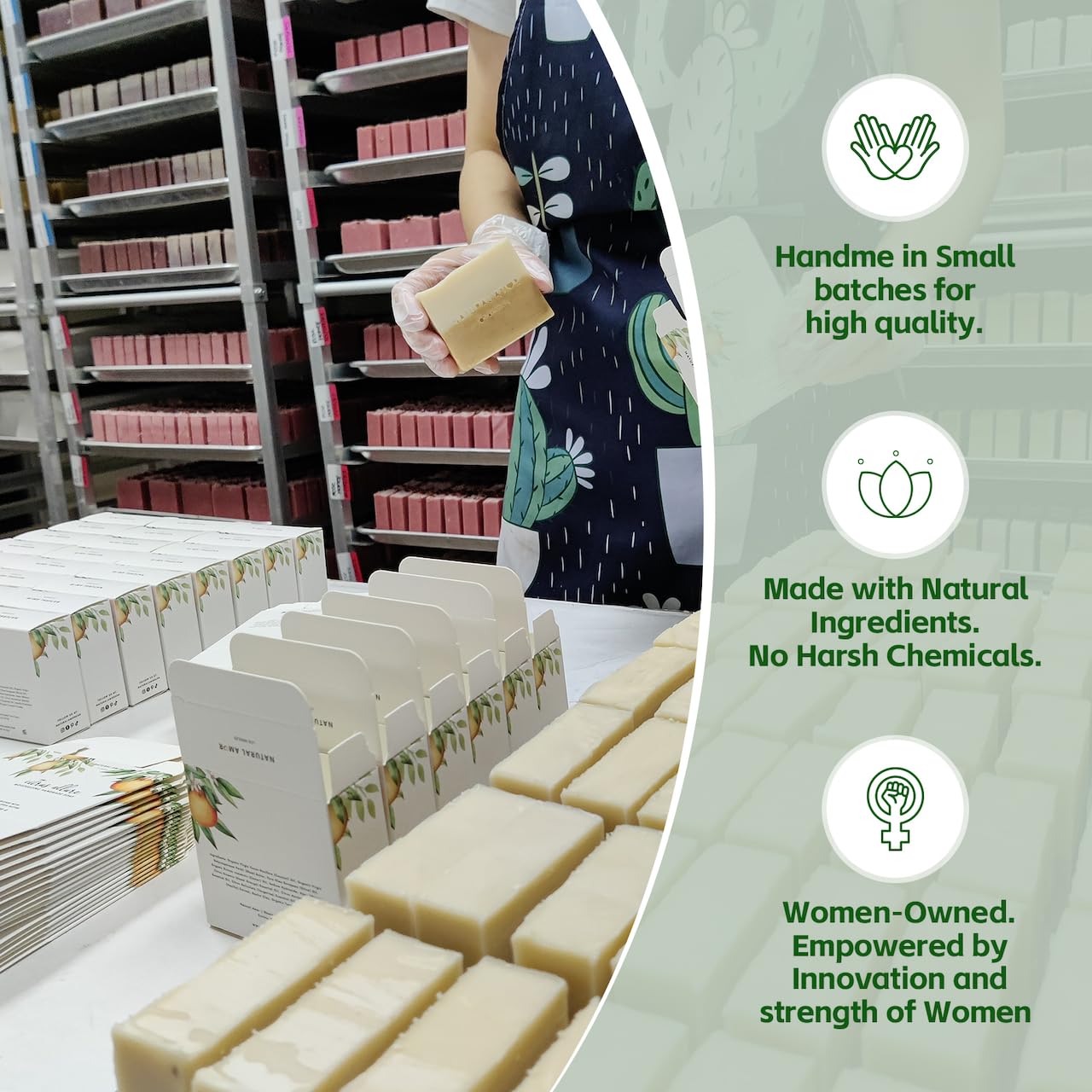 Natural Amor Handmade Spa Gift Set 6 pcs– Includes Citrus Bath Bomb, Lavender Hand Cream, Soap, Bath Salt, Candle – Relaxing Self-Care Kit for Women