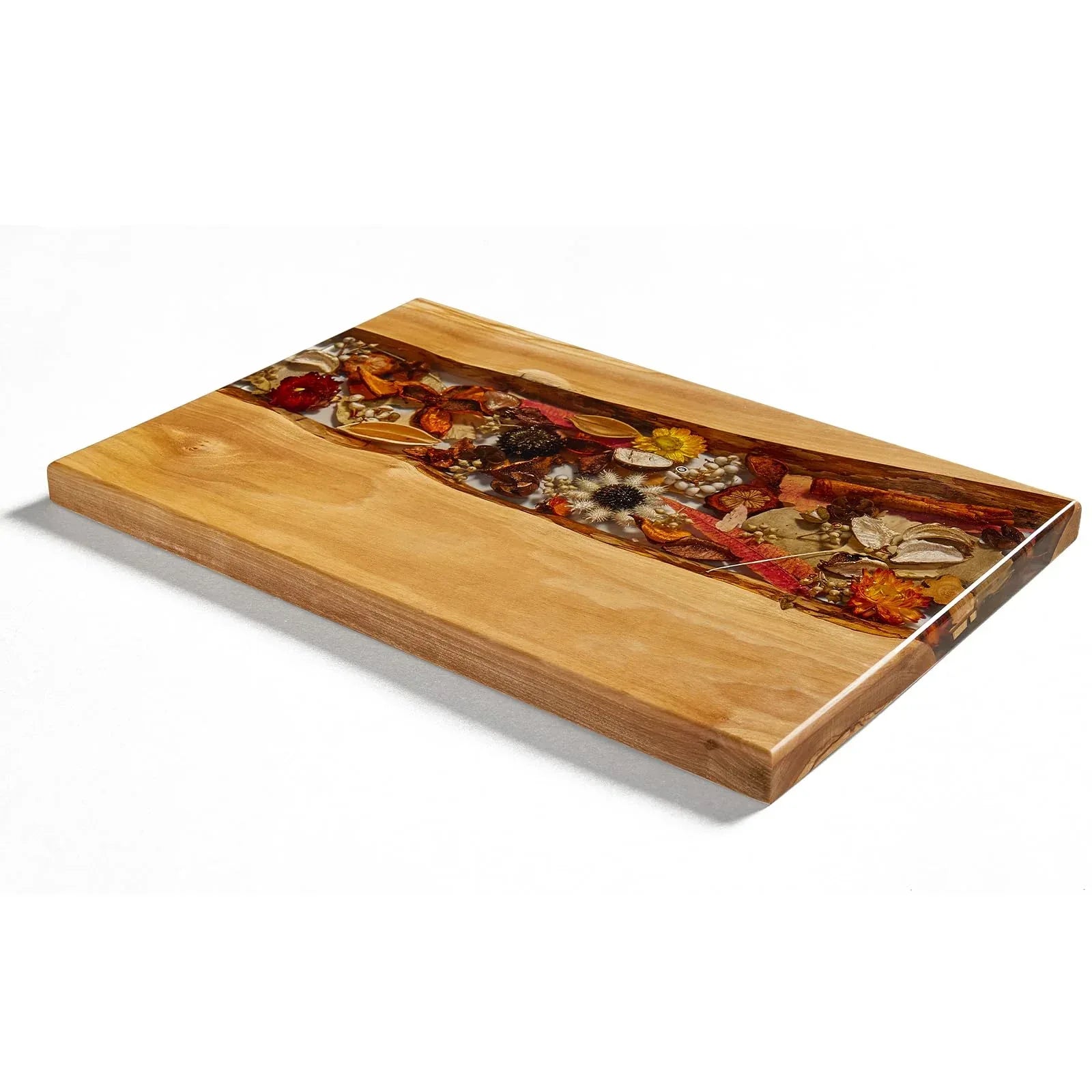 Handmade Olive Wood Charcuterie Board, Personalized Charcuterie Boards for House Warming Gifts, Olive Wood Cutting Board with Unique Floral Design, Wedding Gift for New Couple - Handmade Lifestyle Shop