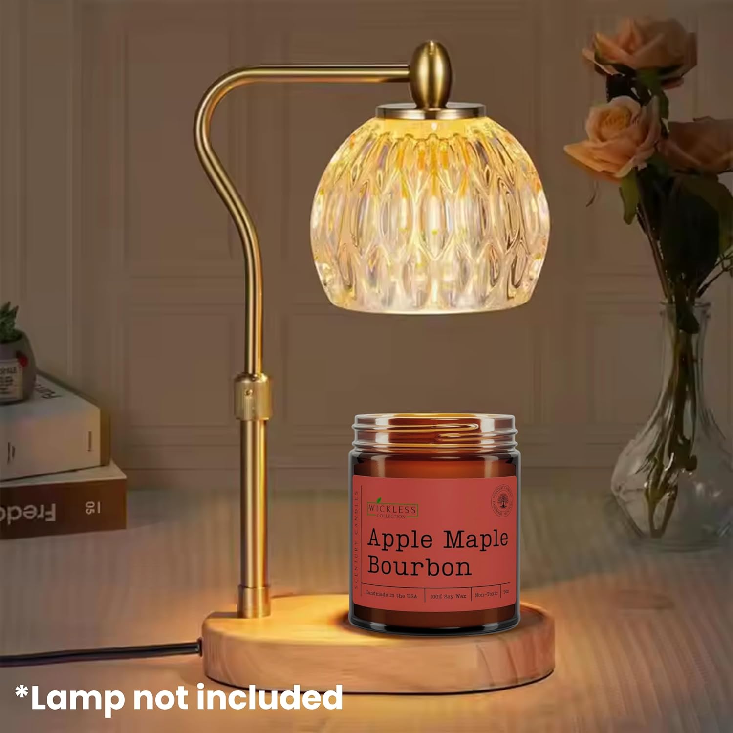 Wickless Vanilla Candles for Candle Warmer Lamp, Many Scents to Choose, 100% Non-Toxic Soy Wax, Scented Candle Melts for Warming Plate, Handmade in The USA (Velvet Vanilla)