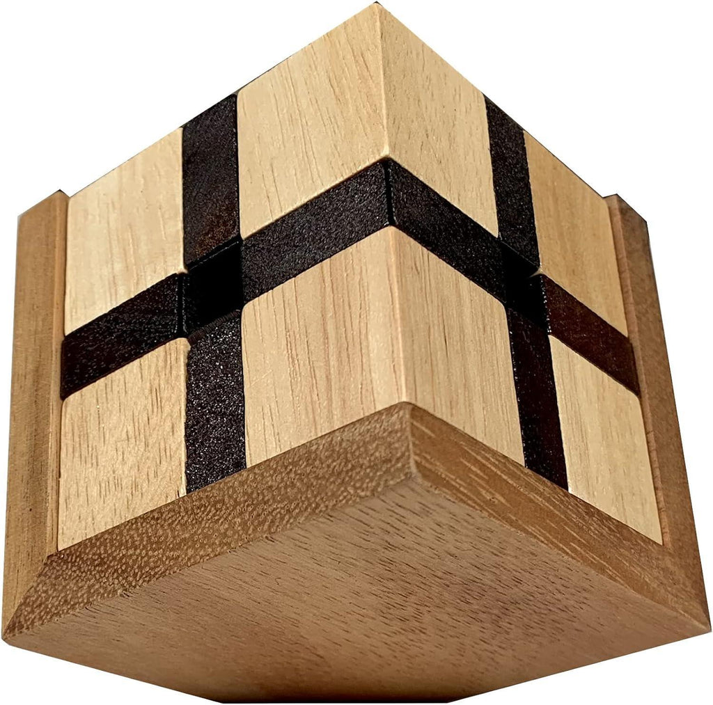 The Devil's Cube - Extremely Challenging Brain Teaser for Adults Wood Puzzle - Level 10 Critical Thinking Game - Compact Desk Toy and Unique Brain Game - Handmade Lifestyle Shop