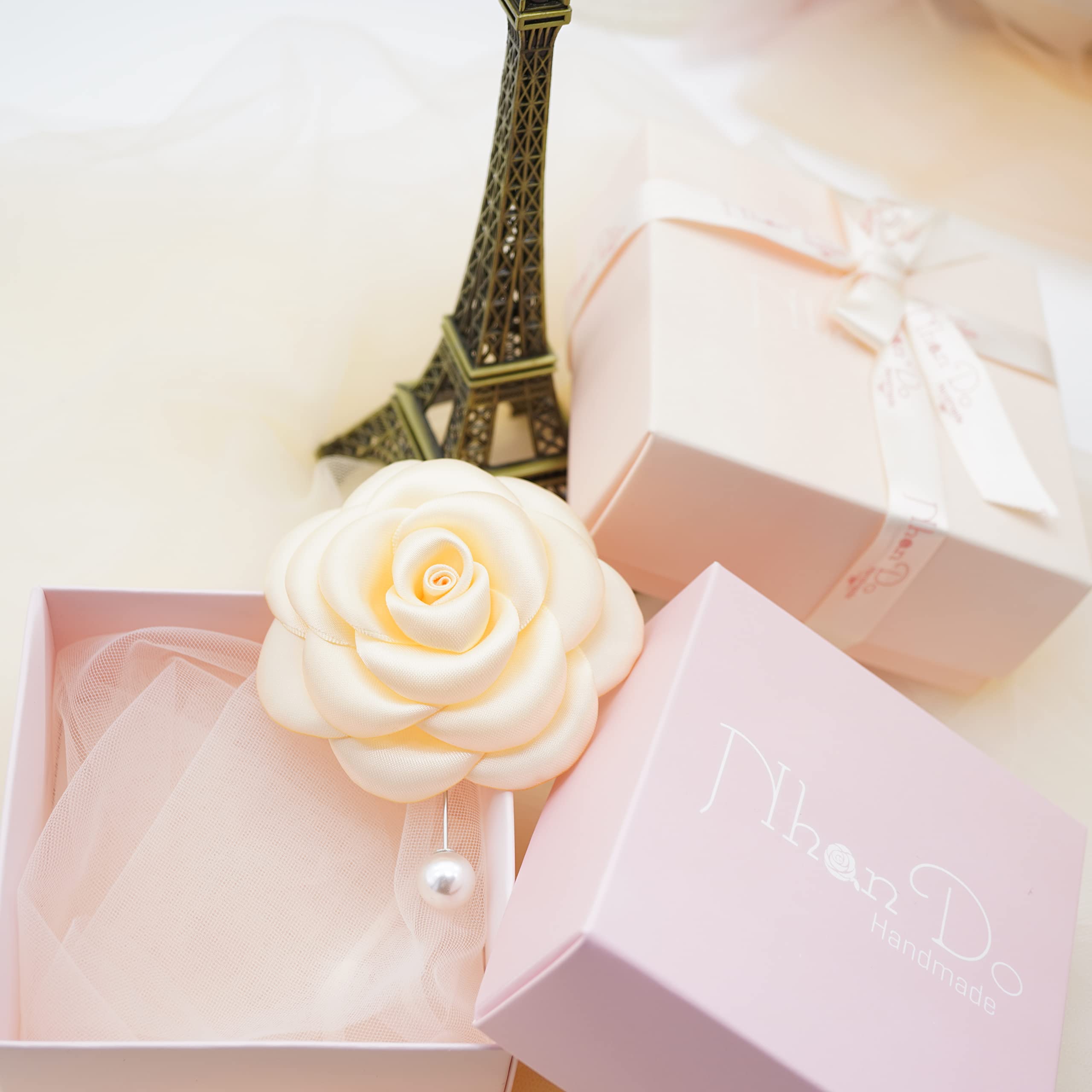 Silk Rose Flower Pin Brooch By NhanDo Handmade – COLOURFUL Floral Brooch Pin, Handmade Gift Ideas, Gift for her, Gift For Mom, Bridesmaid gift, valentines day gifts