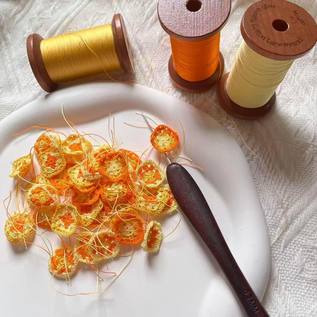 Crochet Flower Handmade Crochet Earring Drop Dangle Earring For Women Girls - Handmade Lifestyle Shop