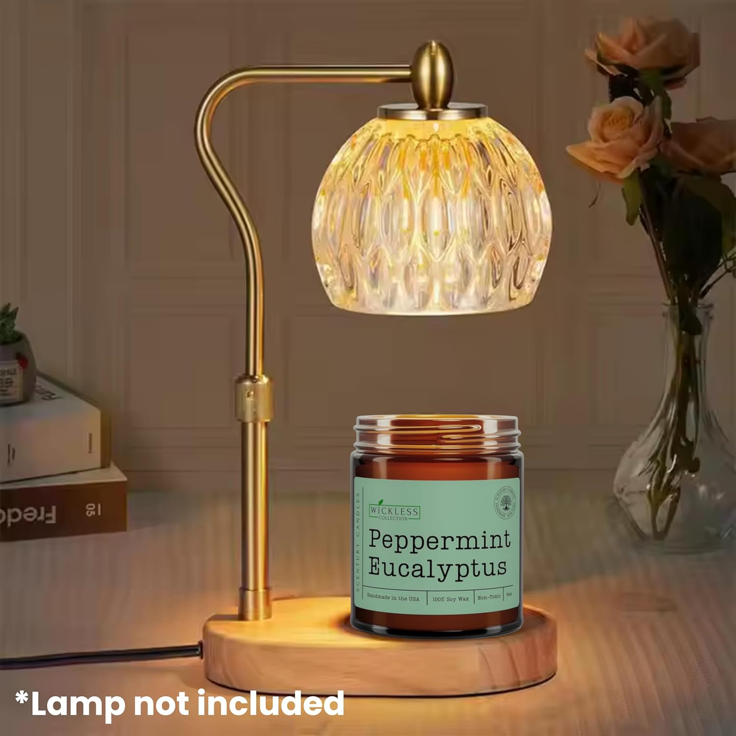 Wickless Vanilla Candles for Candle Warmer Lamp, Many Scents to Choose, 100% Non-Toxic Soy Wax, Scented Candle Melts for Warming Plate, Handmade in The USA (Velvet Vanilla)