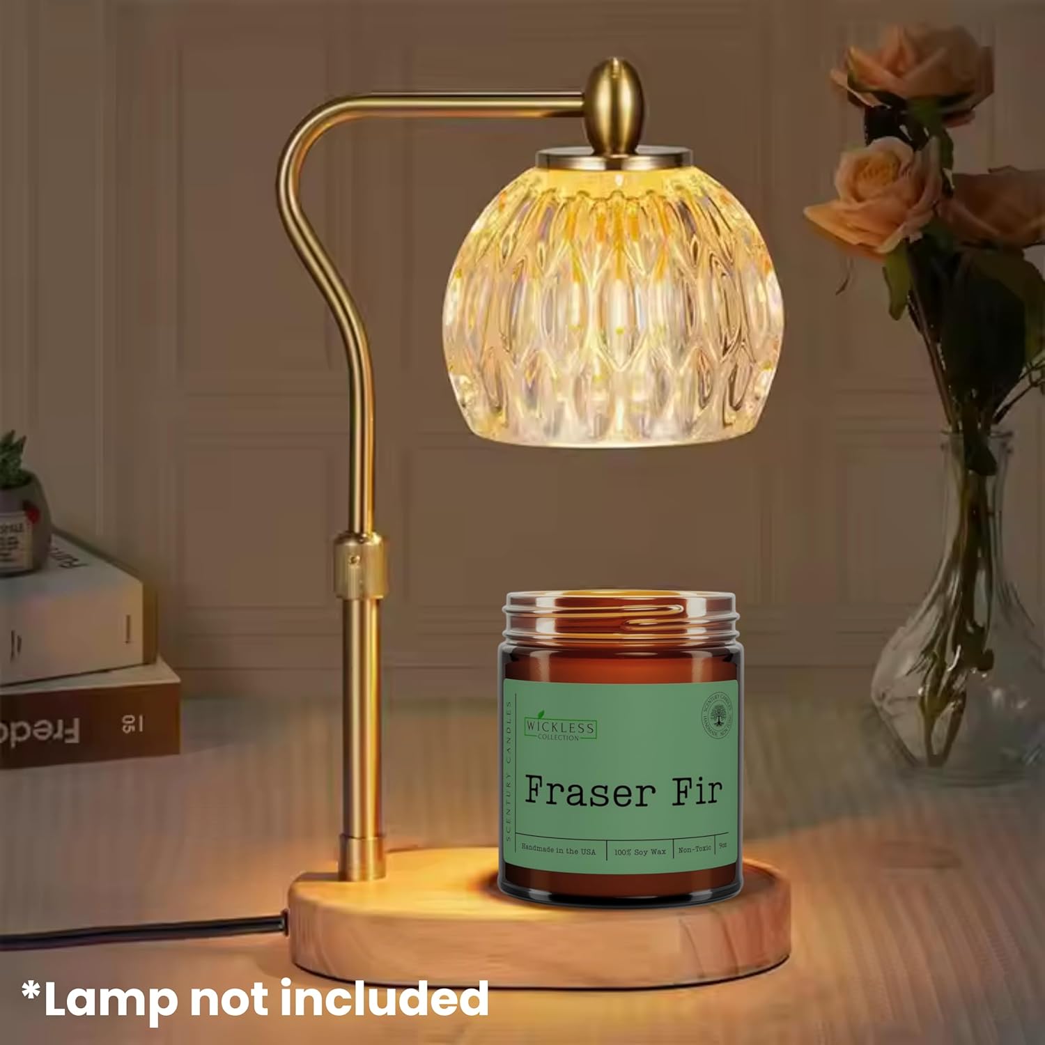 Wickless Vanilla Candles for Candle Warmer Lamp, Many Scents to Choose, 100% Non-Toxic Soy Wax, Scented Candle Melts for Warming Plate, Handmade in The USA (Velvet Vanilla)