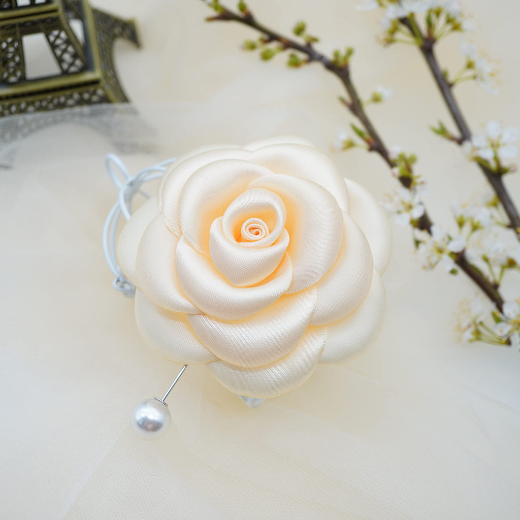 Silk Rose Flower Pin Brooch By NhanDo Handmade – COLOURFUL Floral Brooch Pin, Handmade Gift Ideas, Gift for her, Gift For Mom, Bridesmaid gift, valentines day gifts