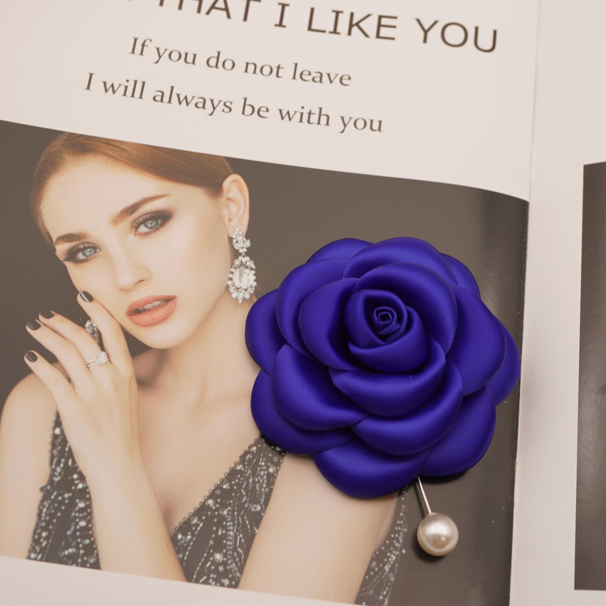 Silk Rose Flower Pin Brooch By NhanDo Handmade – COLOURFUL Floral Brooch Pin, Handmade Gift Ideas, Gift for her, Gift For Mom, Bridesmaid gift, valentines day gifts