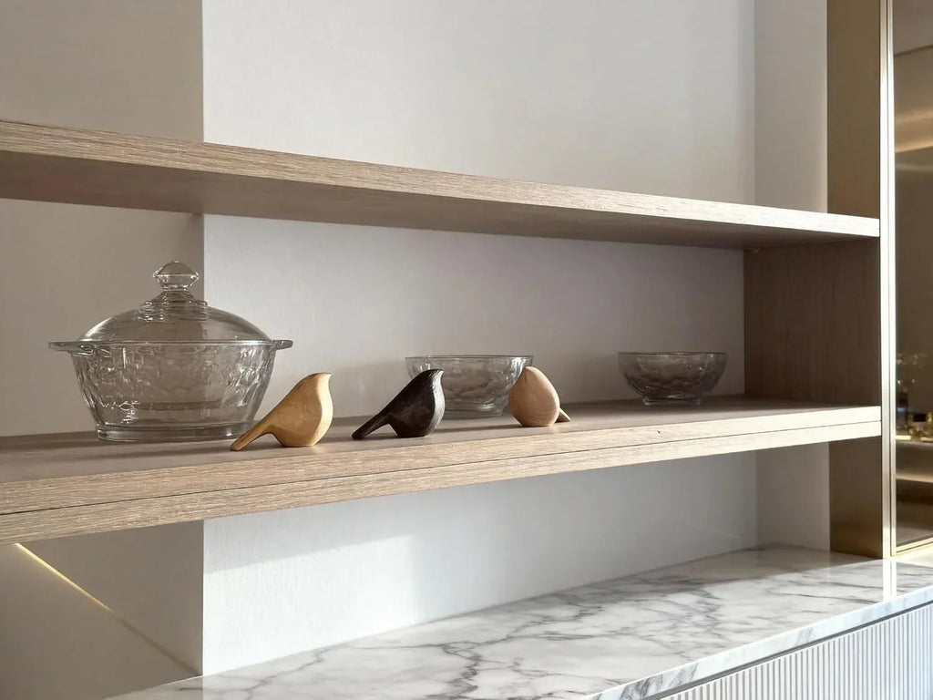 Natural Wood Bird Trio 4.1”L Set of 3 – Small Bird Sculptures & Animal Statues, Hand-Finished Modern Coffee Table Shelf Decor, Gift-Ready (3, Mixed) - Handmade Lifestyle Shop