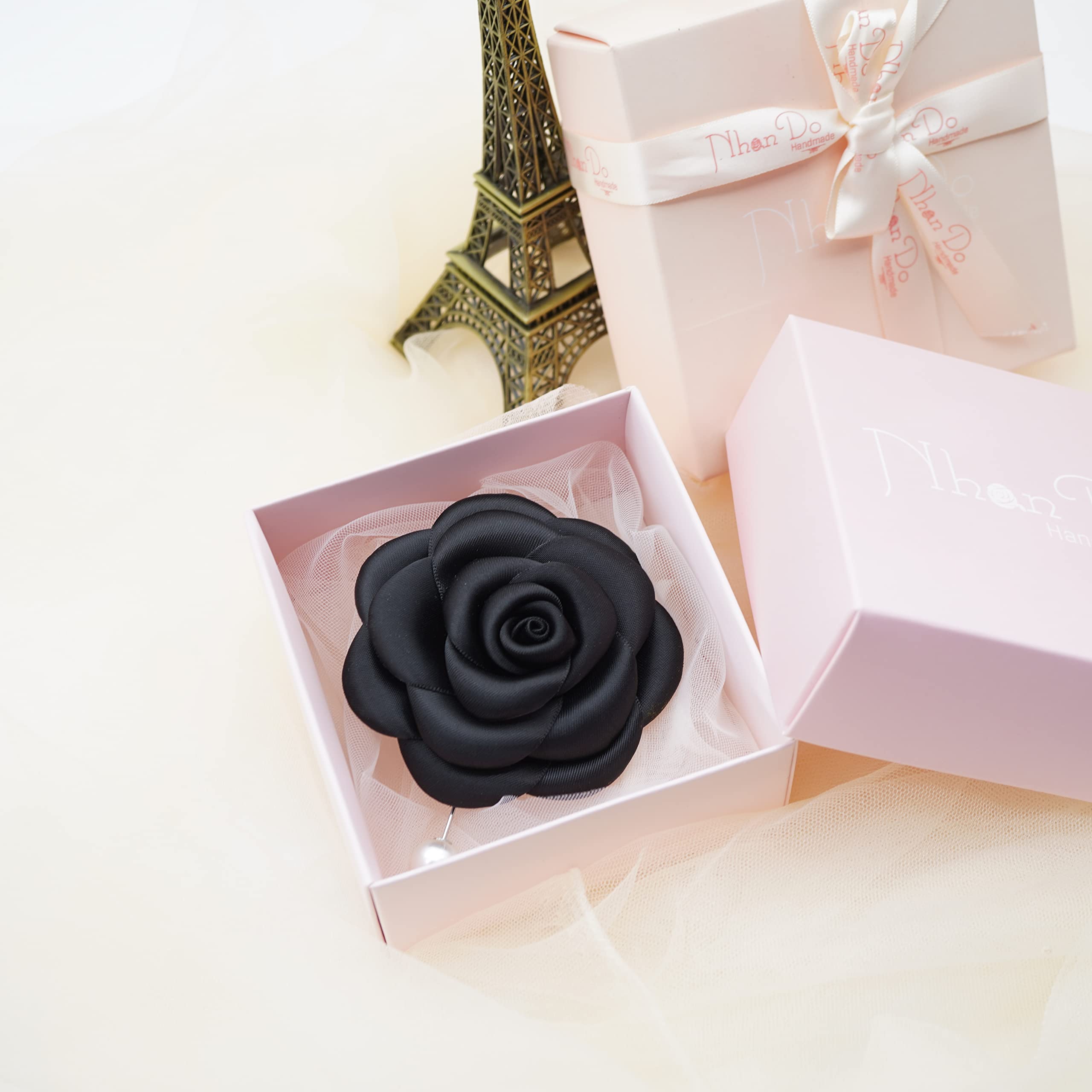 Silk Rose Flower Pin Brooch By NhanDo Handmade – COLOURFUL Floral Brooch Pin, Handmade Gift Ideas, Gift for her, Gift For Mom, Bridesmaid gift, valentines day gifts