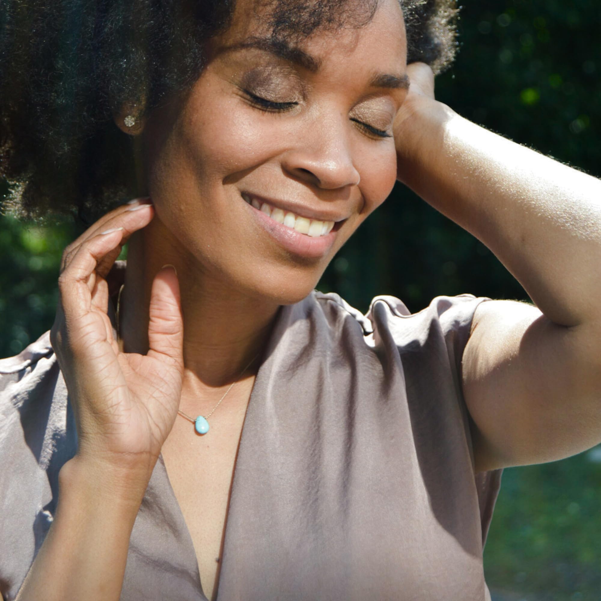 SoulKu Handcrafted Necklace, Empowerment Jewelry With Healing Crystal, Inspirational Jewelry For Women, Mom & Sister Gifts, 2" Extender With Lobster Clasp, 16" Nylon Cord