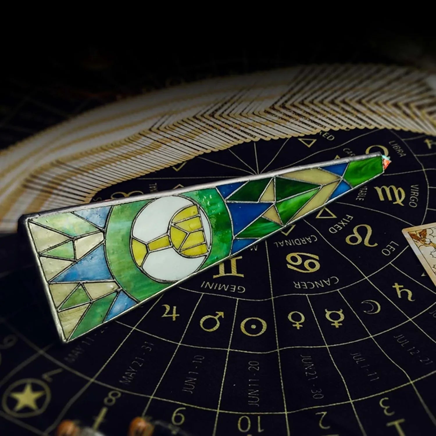 10" Aurora Kaleidoscope for Adults, Tiffany Stained Glass Handmade Adult Kaleidoscope with Gift Box,Anniversary Birthday Christmas New Year Valentine's Day Present Gift - Handmade Lifestyle Shop