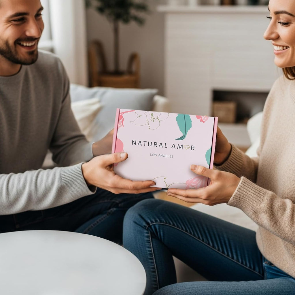 Natural Amor Handmade Spa Gift Set 6 pcs– Includes Citrus Bath Bomb, Lavender Hand Cream, Soap, Bath Salt, Candle – Relaxing Self-Care Kit for Women