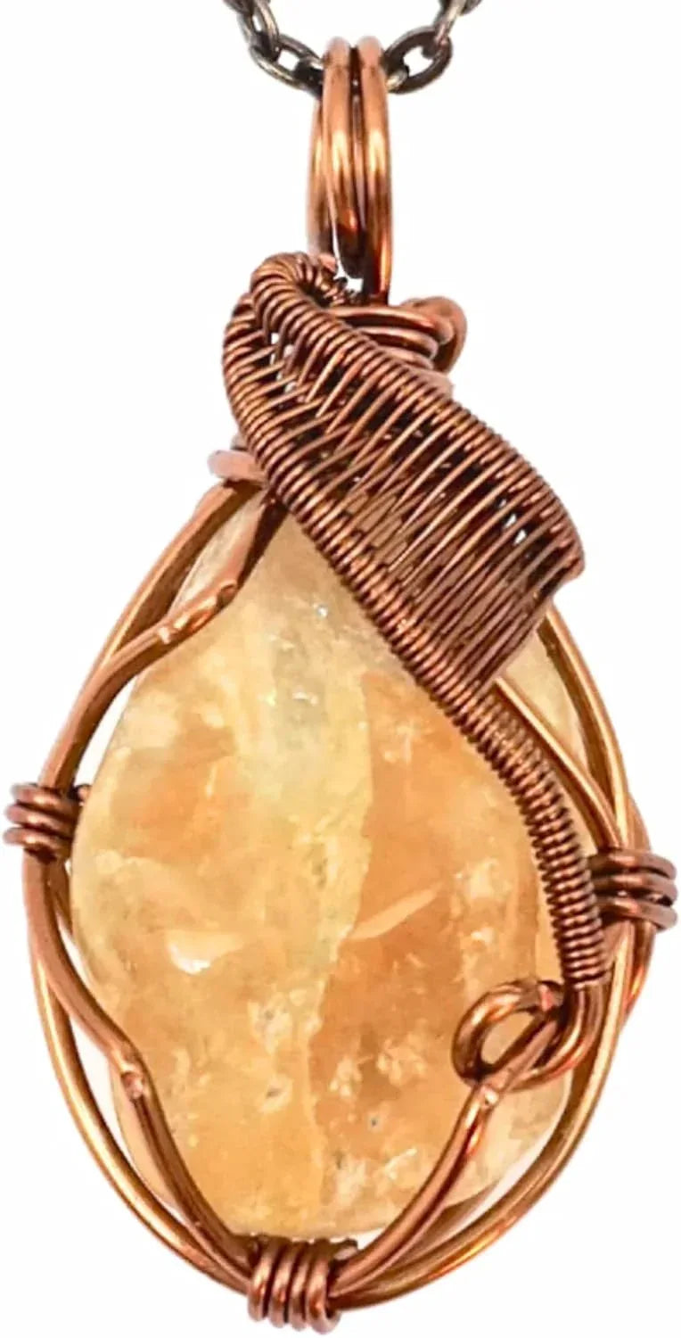 Designs by Nature Gems Necklace for Women - Designer Pendant Necklace - Antique Bronze Chain - Handmade Lifestyle Shop