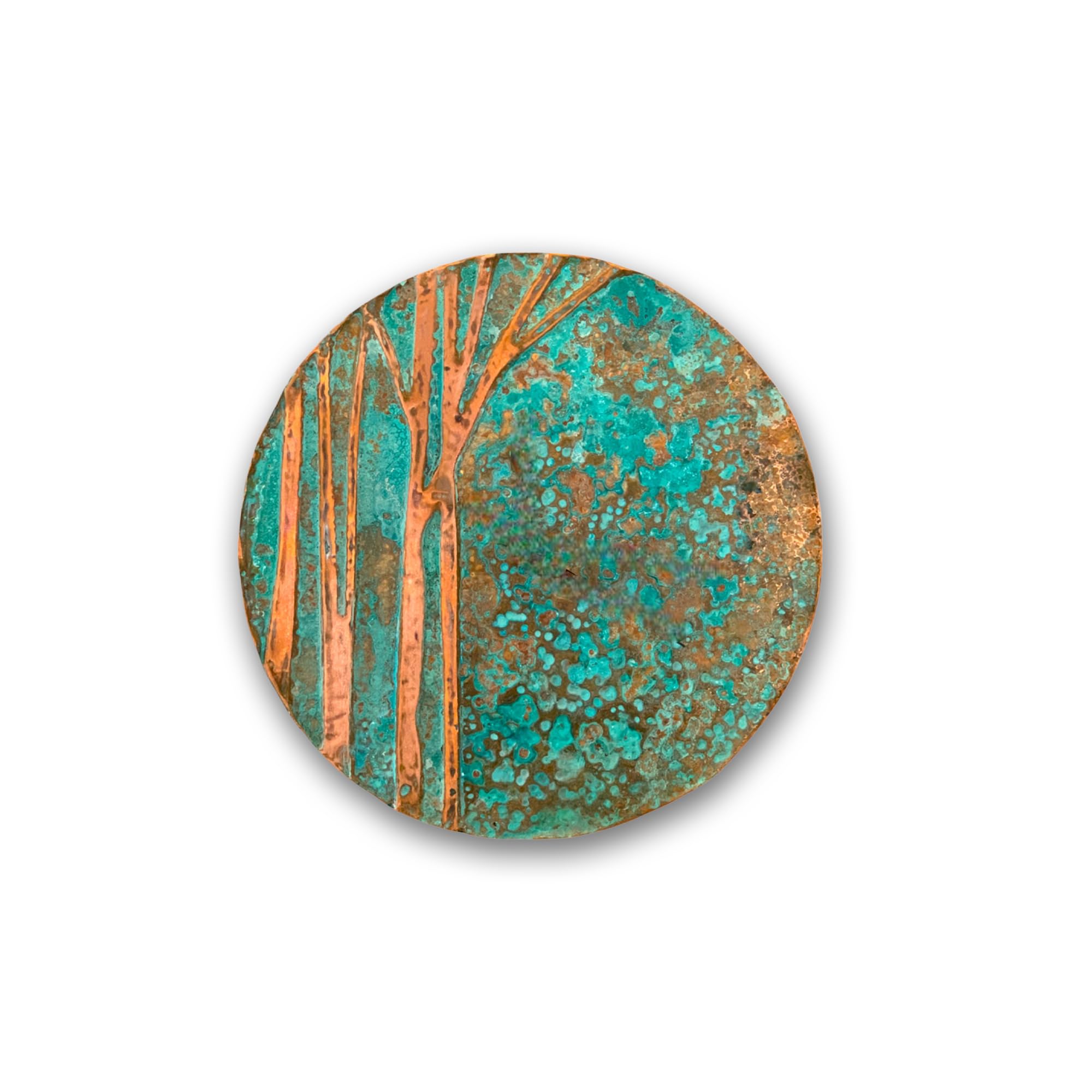 nooc art Handmade Copper Wall Art for Home, Living Room, Bedroom, Kitchen and Office Decor, Rustic Decorative Mural Art for Farmhouse Decor (Panorama of Copper, 13.7 x 19.7, Unframed)