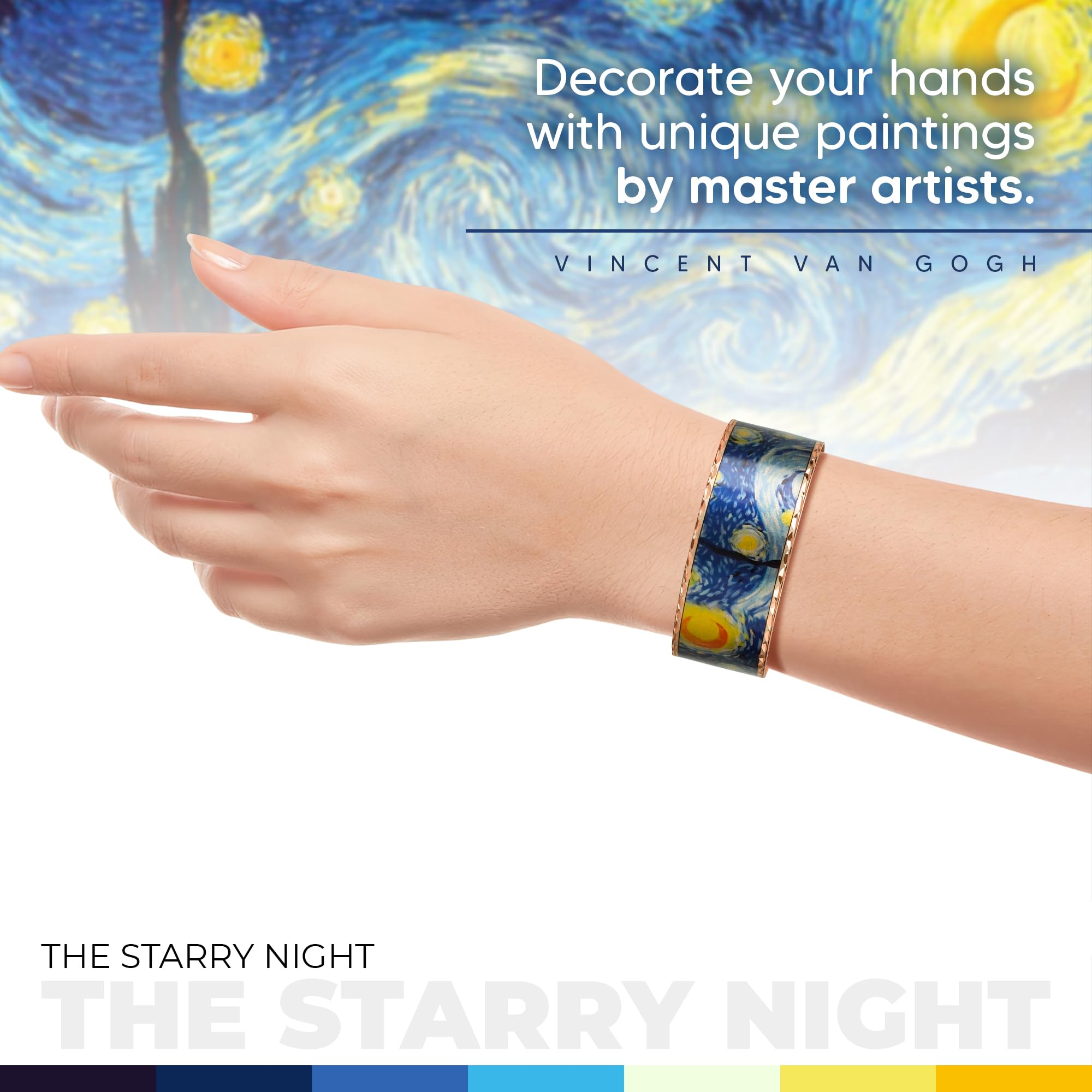 Moreni Copper Bracelet for Women with Wooden Gift Box – Art-Inspired Elegant & Timeless Handmade Jewelry Gift