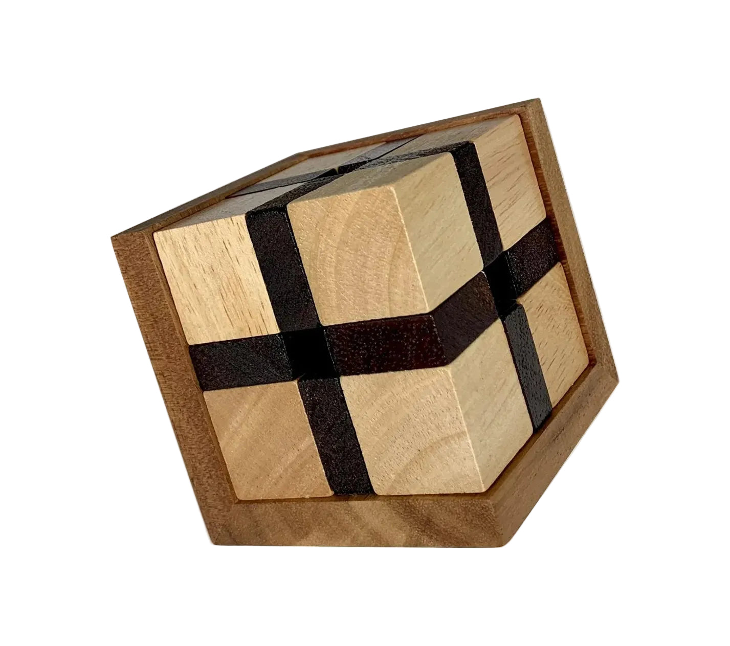 The Devil's Cube - Extremely Challenging Brain Teaser for Adults Wood Puzzle - Level 10 Critical Thinking Game - Compact Desk Toy and Unique Brain Game - Handmade Lifestyle Shop