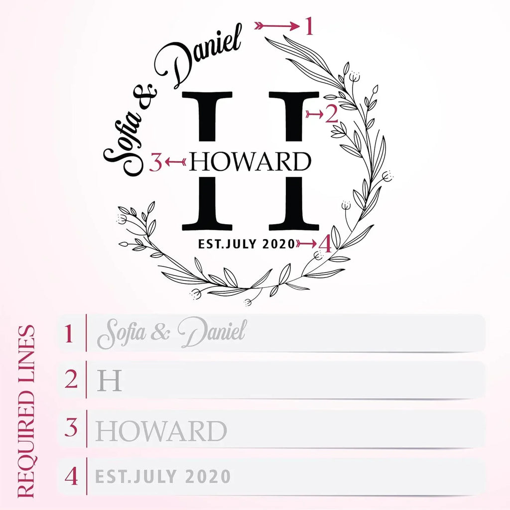 Silveroy Custom Coaster Set of 6 with Holder - Personalized Bamboo Bar Coasters for Anniversary, Wedding, Ideas to Couples, Newlyweds - Handmade Lifestyle Shop