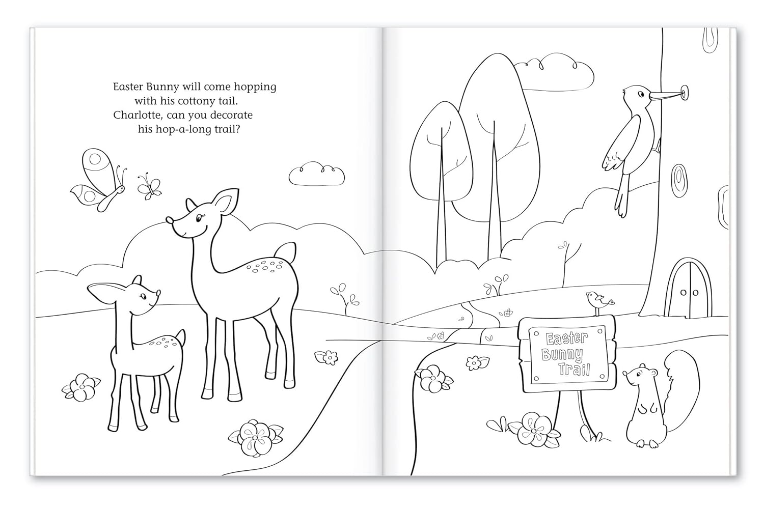 Personalized Coloring & Activity Book for Kids - I See Me! (Easter)