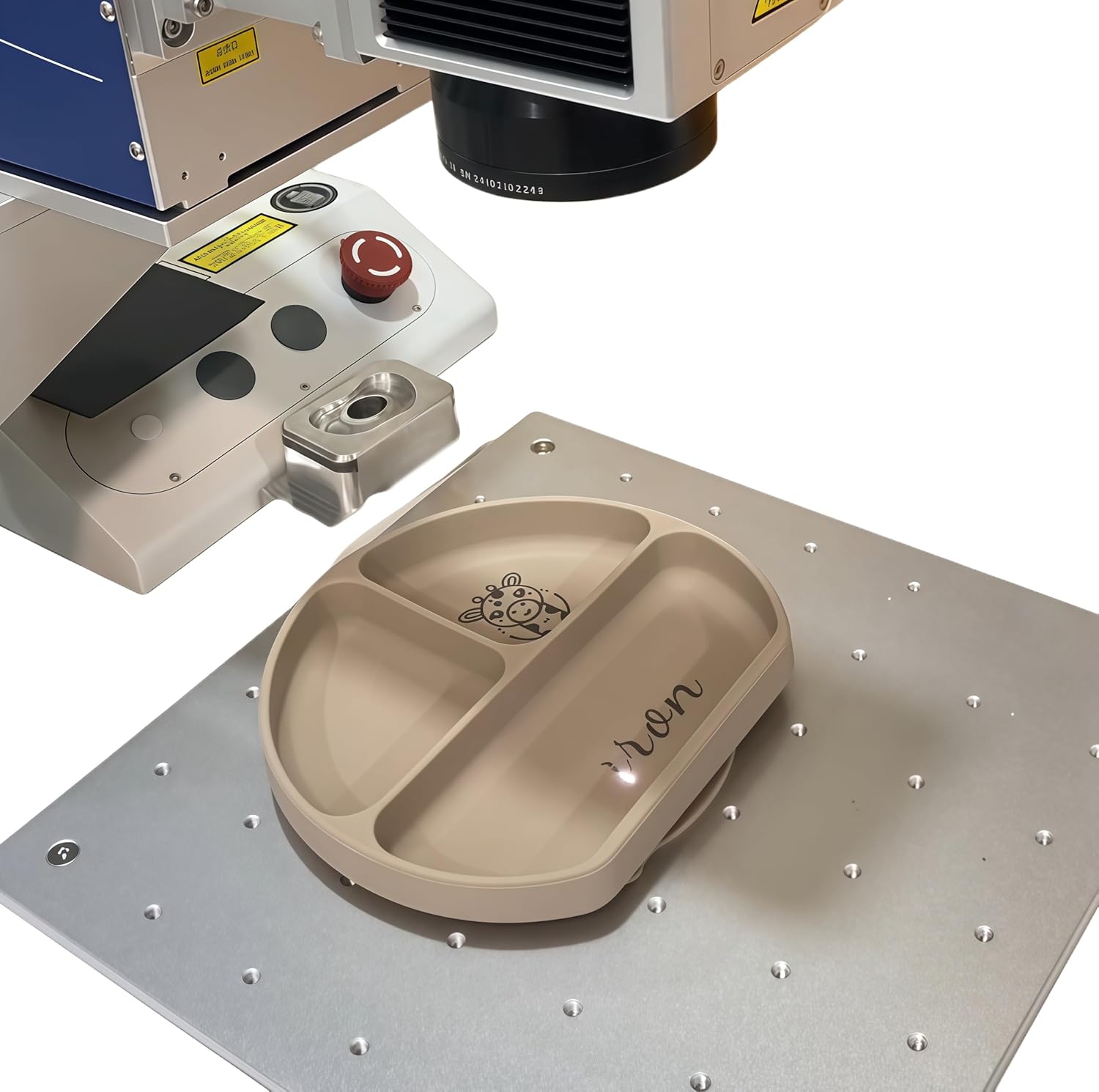 Personalized Name Food Grade 6pcs Baby Feeding Set with Spoon, Fork,Silicone Suction Bowls,Cup,Plate,and bib BPA Free - First Stage Self Feed (Color Muted Deep Pink Y19)