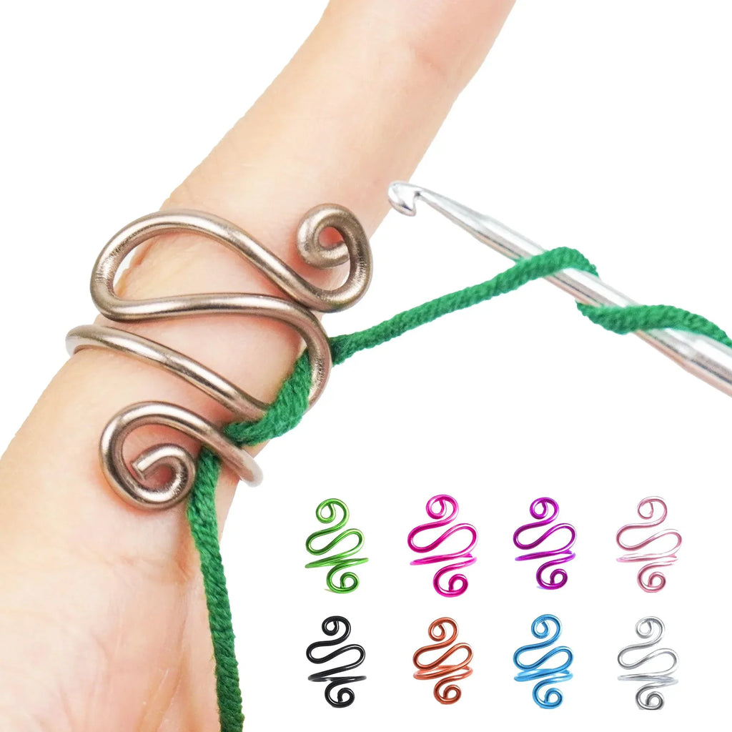 Handmade Crochet Tension Ring For Finger, Left Handed, Right Handed Zig Zag Ring, Yarn Tension Ring For Crochet, Crochet Gifts For Crocheters, Knitters - Handmade Lifestyle Shop