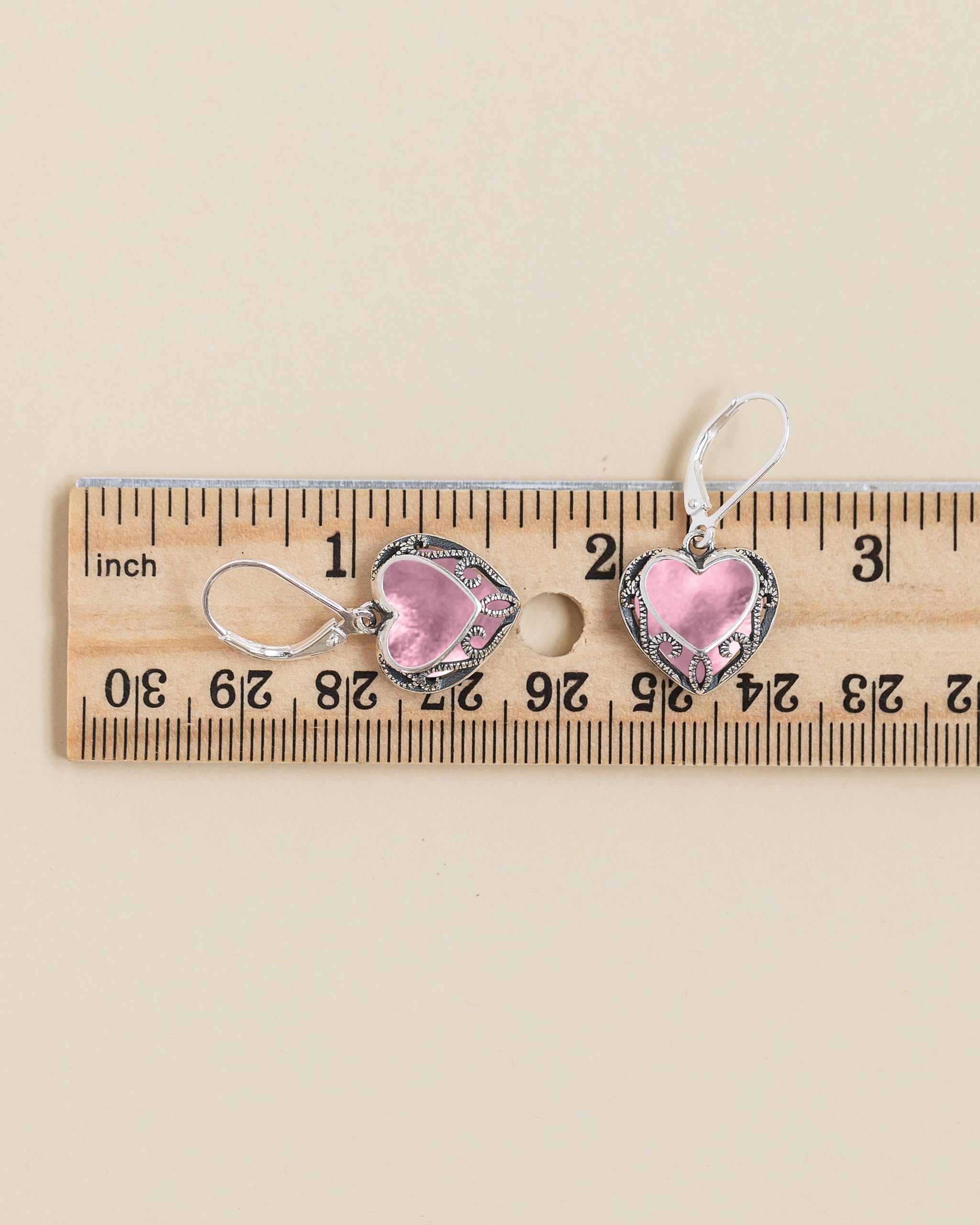 Bottled Up Designs Handmade Homespun Hearts Earrings, Recycled Vintage Glass, Sterling Silver, Eco Friendly, Made in USA, Mothers Day, Women, Anniversary