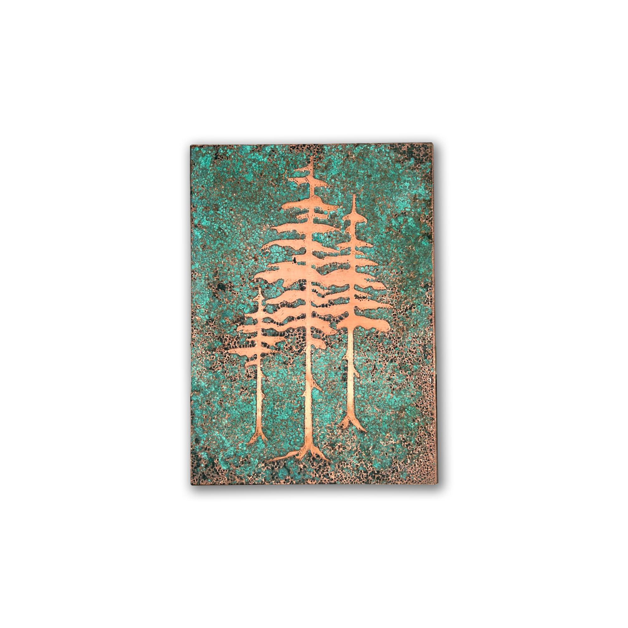 nooc art Handmade Copper Wall Art for Home, Living Room, Bedroom, Kitchen and Office Decor, Rustic Decorative Mural Art for Farmhouse Decor (Panorama of Copper, 13.7 x 19.7, Unframed) - Handmade Lifestyle Shop