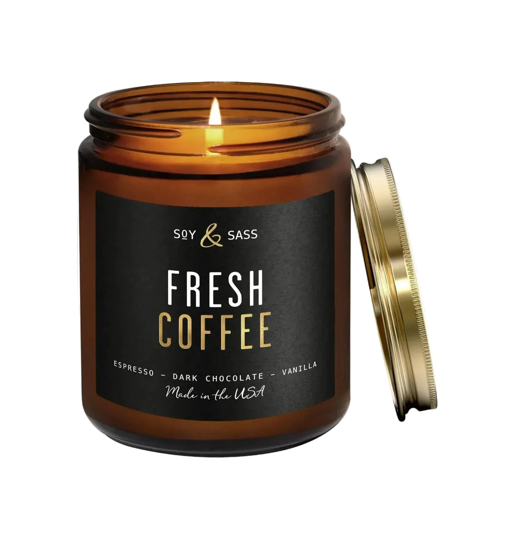 Smoked Vanilla Whiskey Candle - Scented Black Candles for Men or Women - Bourbon, Tobacco & Caramel Soy Wax Mens Candle - Infused w/Essential Oils | Long 50Hr Burn,9oz I Non Toxic I Made in USA - Handmade Lifestyle Shop