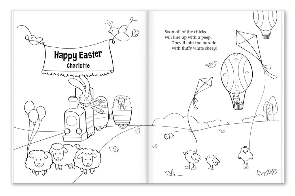 Personalized Coloring & Activity Book for Kids - I See Me! (Easter)