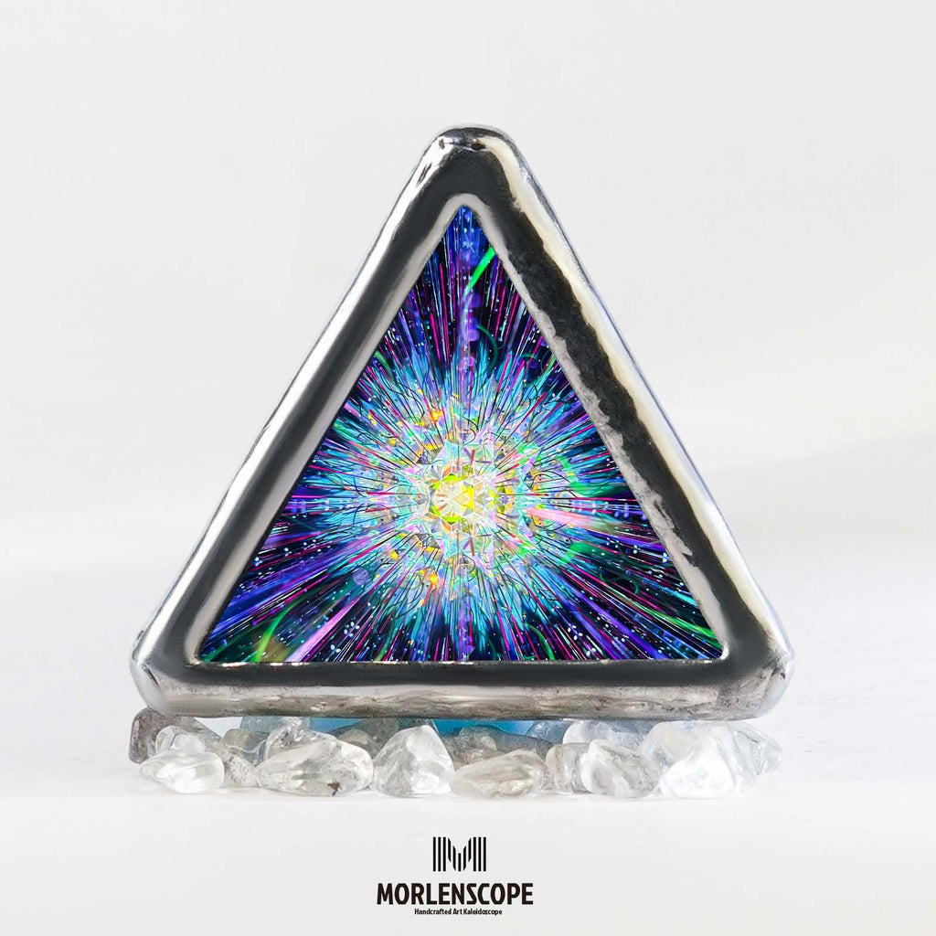 10" Aurora Kaleidoscope for Adults, Tiffany Stained Glass Handmade Adult Kaleidoscope with Gift Box,Anniversary Birthday Christmas New Year Valentine's Day Present Gift