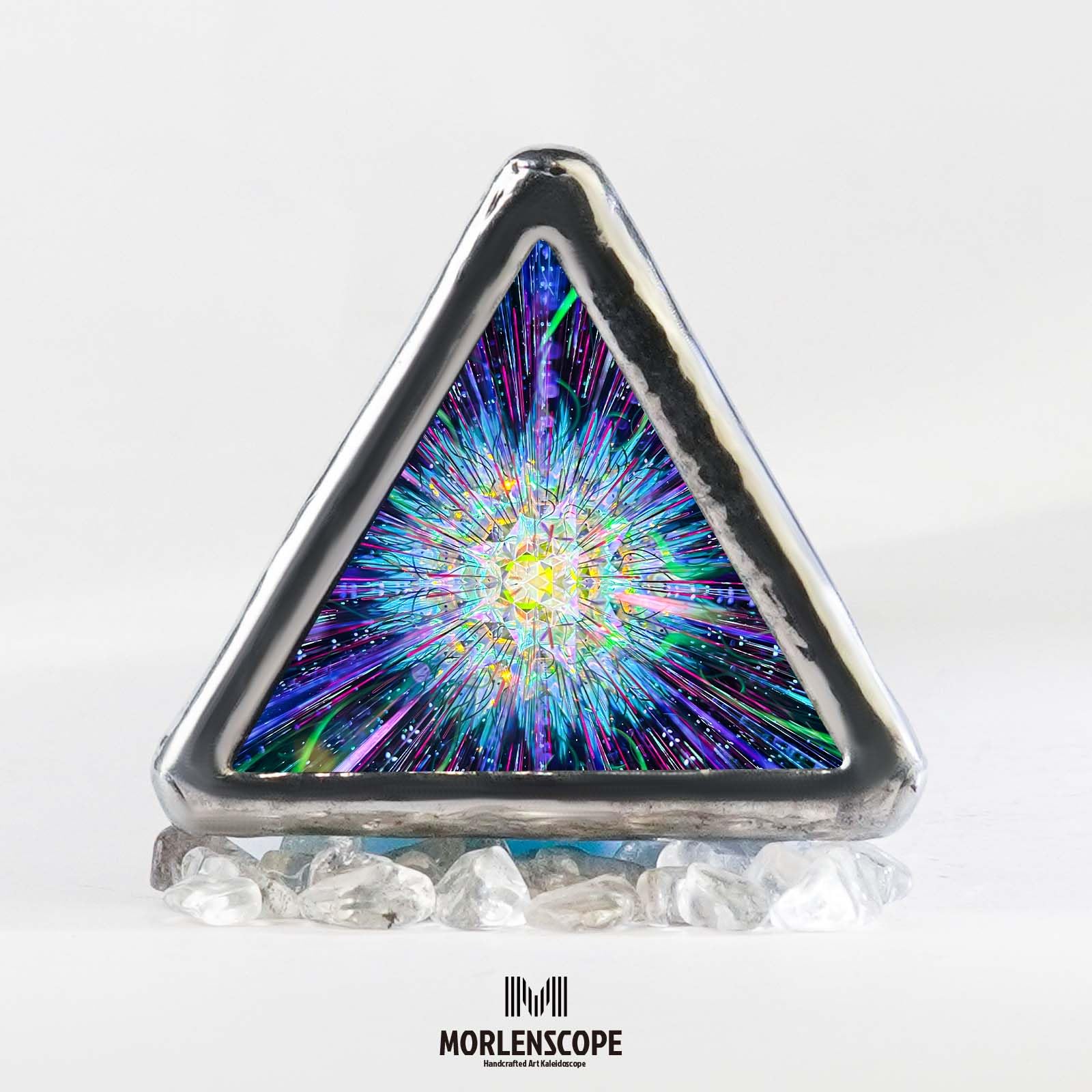 10" Aurora Kaleidoscope for Adults, Tiffany Stained Glass Handmade Adult Kaleidoscope with Gift Box,Anniversary Birthday Christmas New Year Valentine's Day Present Gift