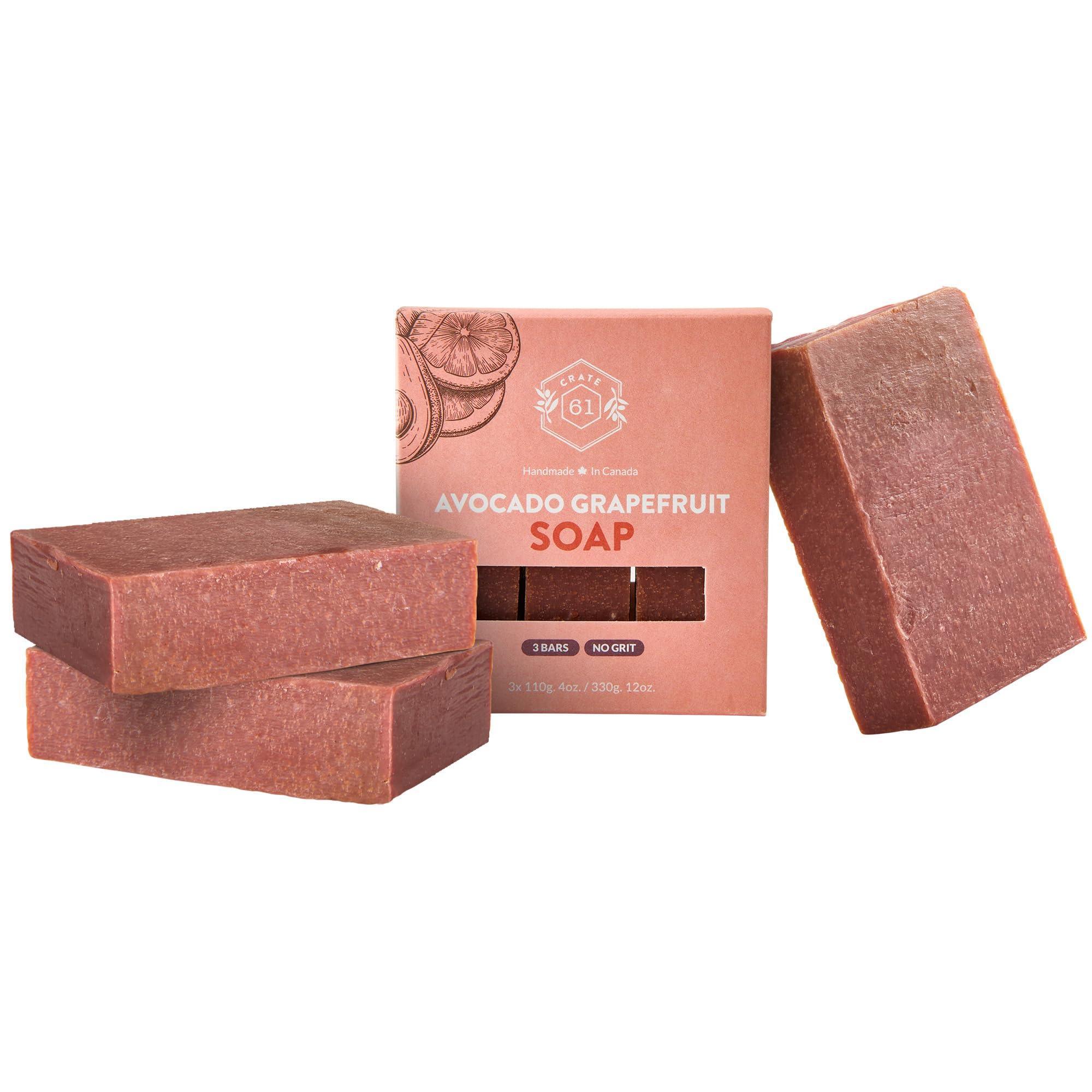 Crate 61 Organics, Handmade in Canada, Plant Based Natural Bar Soap Cold Pressed For Face & Body, w/Premium Essential Oils, For Men & Women 3 Pack (Ginger Cardamom) - Handmade Lifestyle Shop
