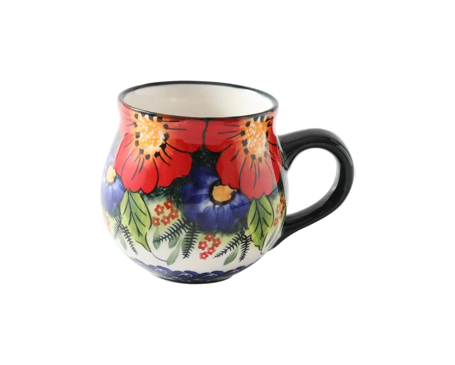ALMA 12oz Handpainted Microwave Safe Coffee Mug, Unique Ceramic Tea Mug For Girl Friend,Mother, Woman(Assorted Flowers,Medium) - Handmade Lifestyle Shop
