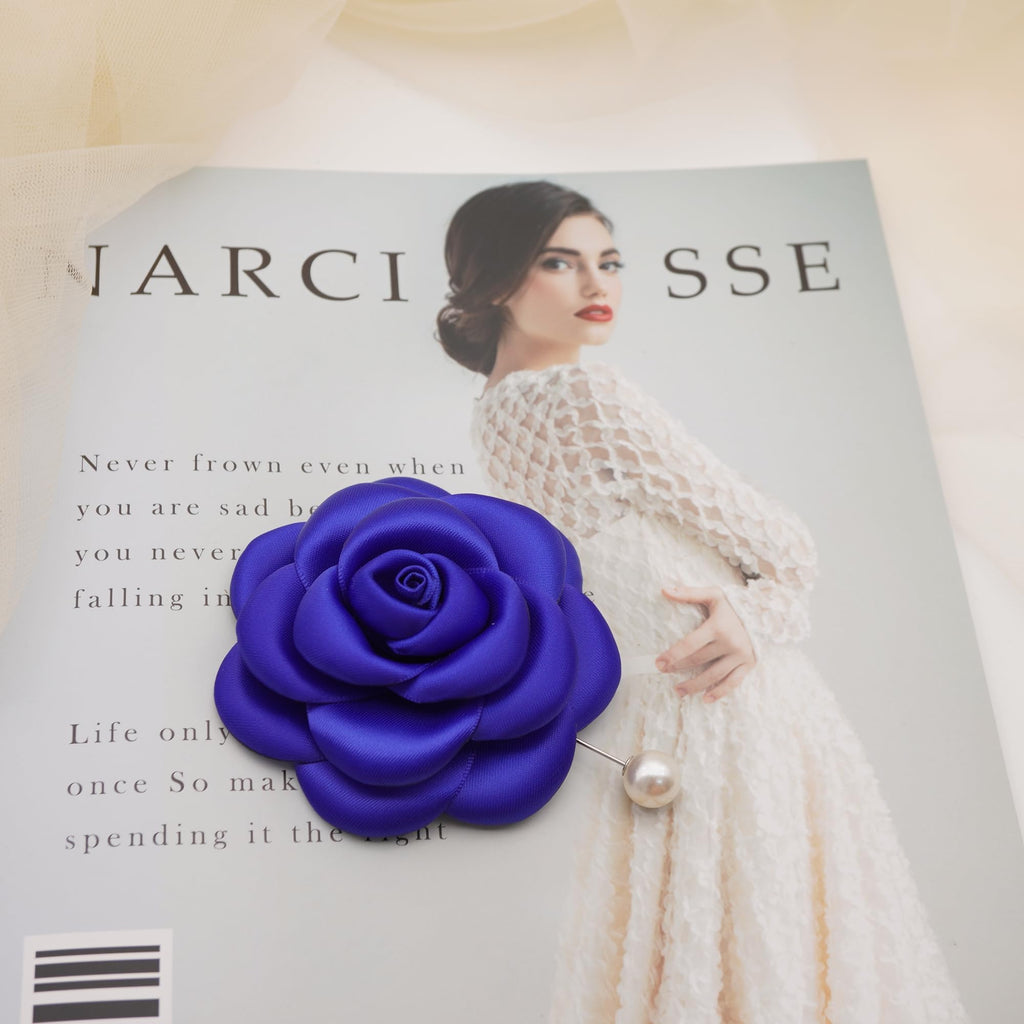 Silk Rose Flower Pin Brooch By NhanDo Handmade – COLOURFUL Floral Brooch Pin, Handmade Gift Ideas, Gift for her, Gift For Mom, Bridesmaid gift, valentines day gifts