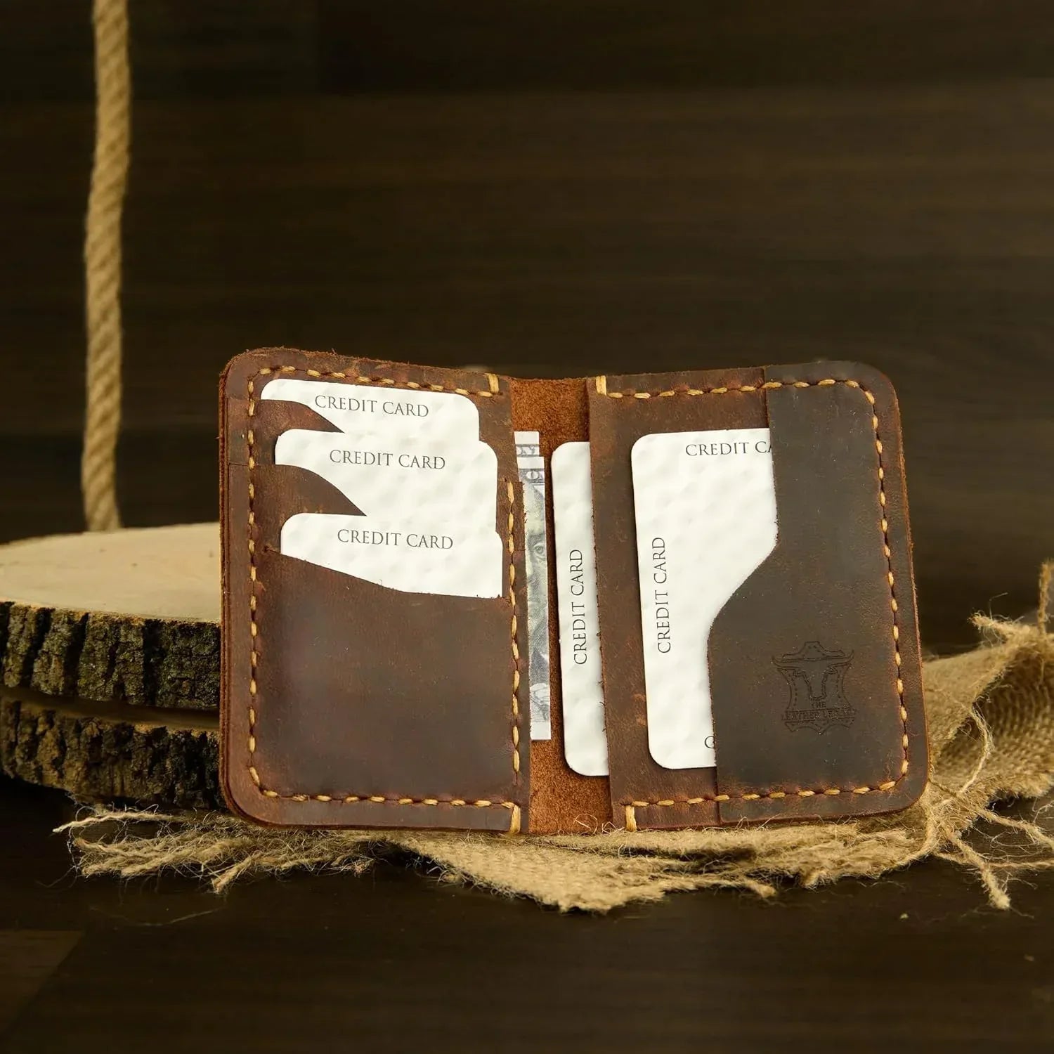 Handmade, Leather Card Wallet, Minimalist Leather Wallet, Bifold Wallet, Front Pocket Wallet, Handmade Leather Card Holder, Leather Wallet for Men, Slim Wallet, Card Wallet - Handmade Lifestyle Shop