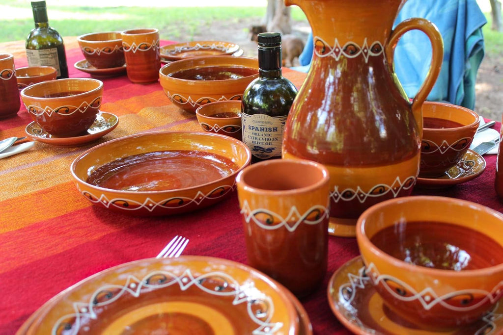 Cactus Canyon Ceramics Spanish Terracotta Small Serving Dish, Red