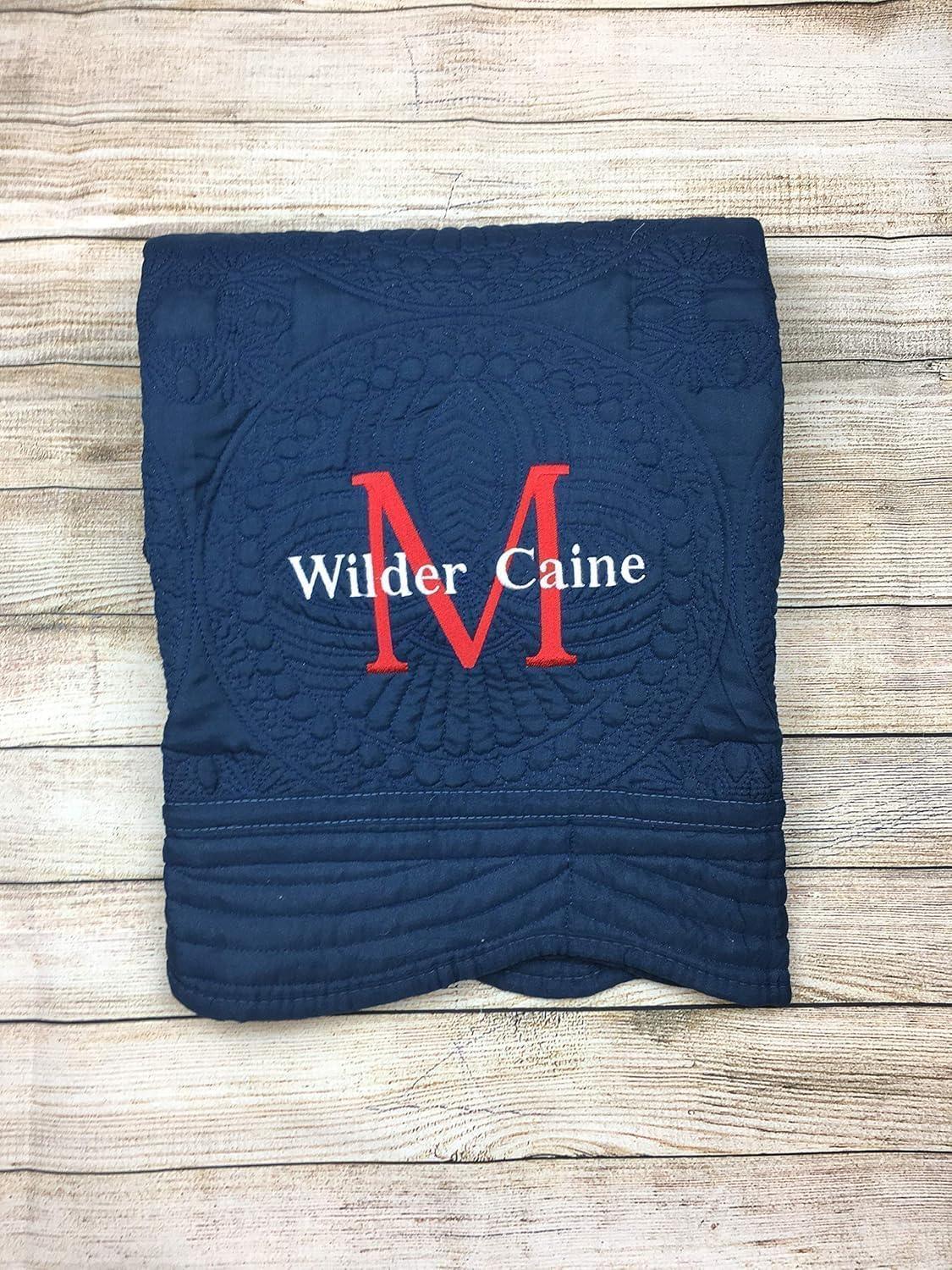 Personalized Baby Quilt Blankets Monogrammed Blankets for Kids baby blankets for girls embroidered baby gifts soft for toddler girl or boy Crib size four seasons Color Options - Handmade Lifestyle Shop