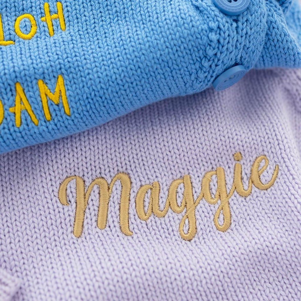 100% Cotton Baby Romper Set with Personalized Embroidery | Newborn Outfit (0-1M), 12 Colors | Soft, Comfortable & Perfect for Gifts - Handmade Lifestyle Shop