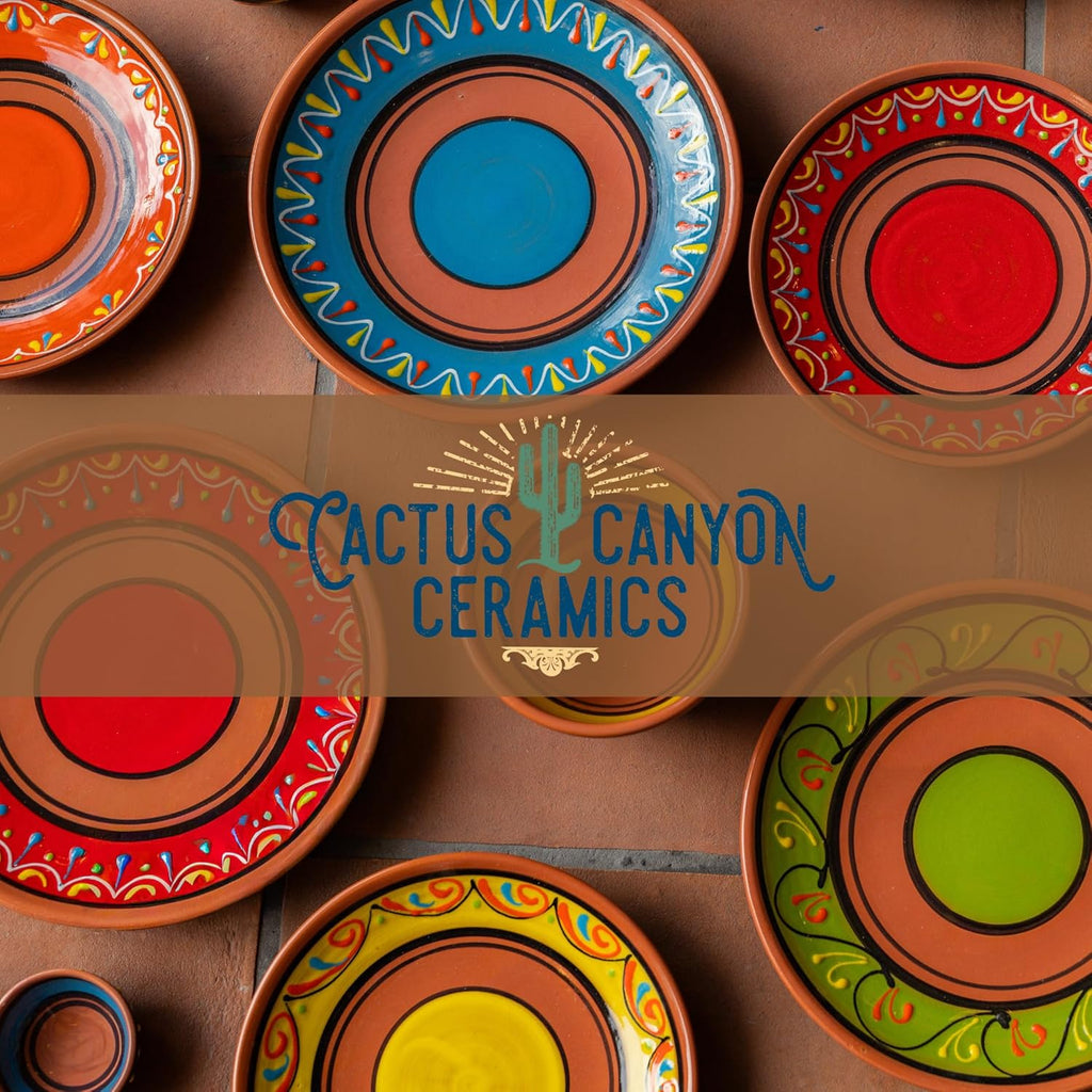 Cactus Canyon Ceramics Spanish Terracotta 5-Piece Cup Set, White