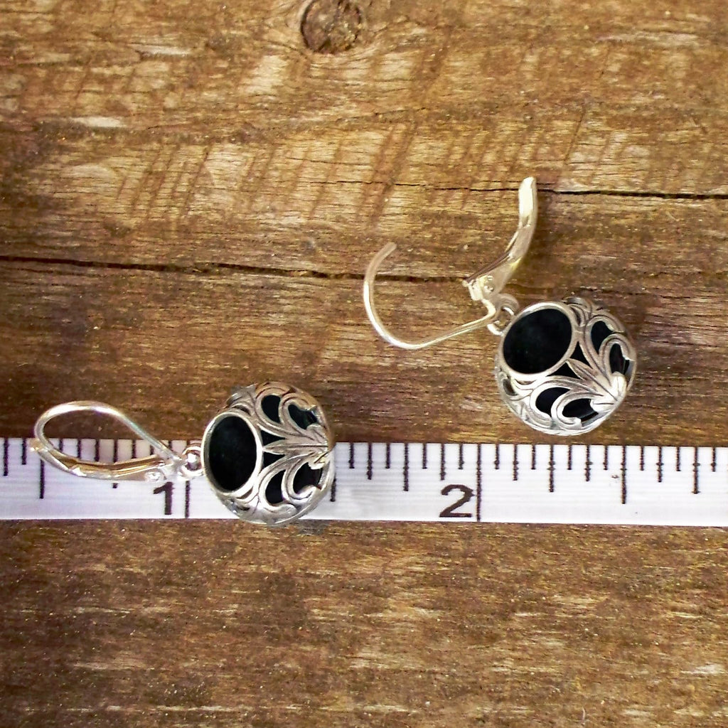 Bottled Up Designs Handmade Vintage Lace Leverback Earrings, Sterling Silver, Eco Friendly, Made in USA, Birthday Gifts, Mothers Day, Women, Anniversary