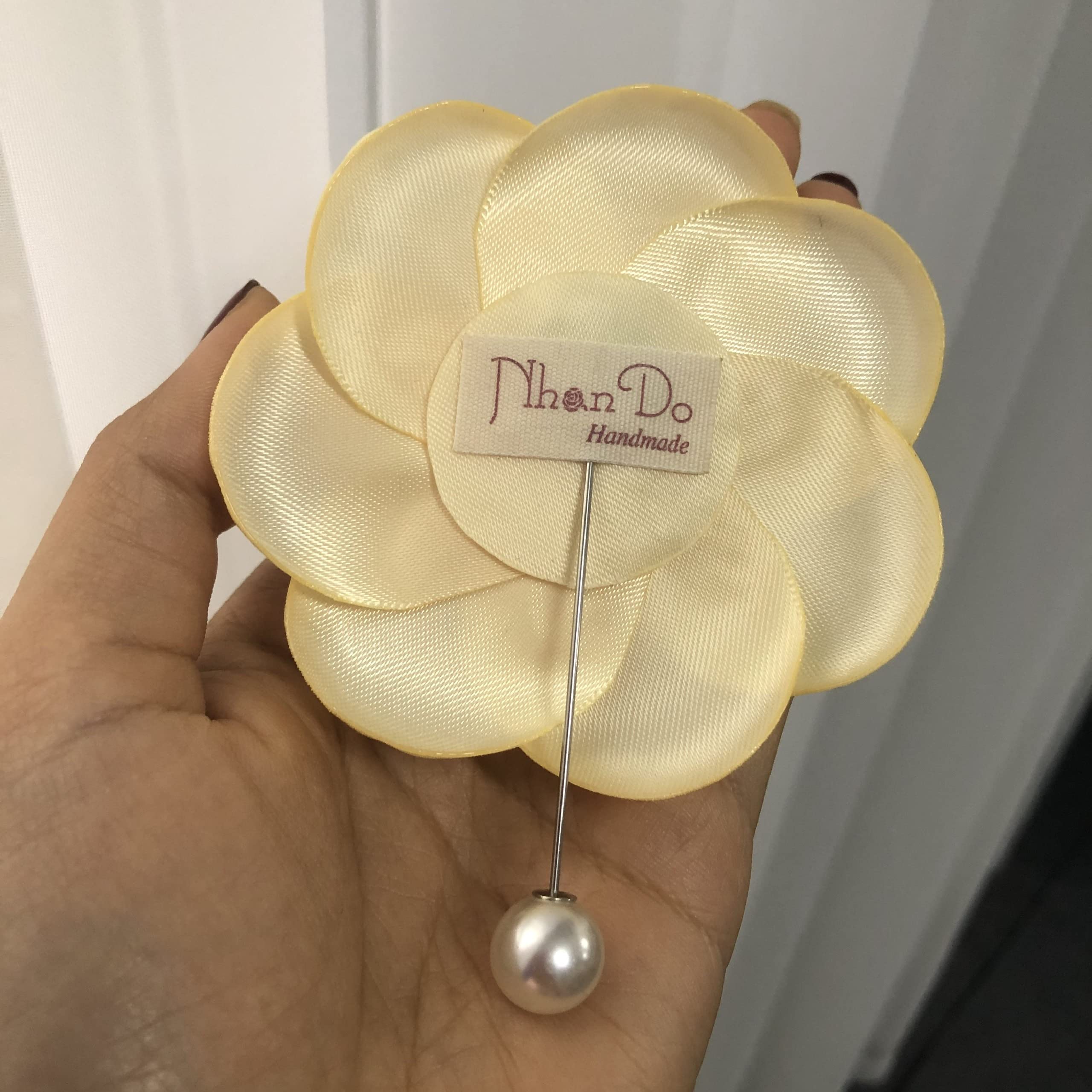 Silk Rose Flower Pin Brooch By NhanDo Handmade – COLOURFUL Floral Brooch Pin, Handmade Gift Ideas, Gift for her, Gift For Mom, Bridesmaid gift, valentines day gifts