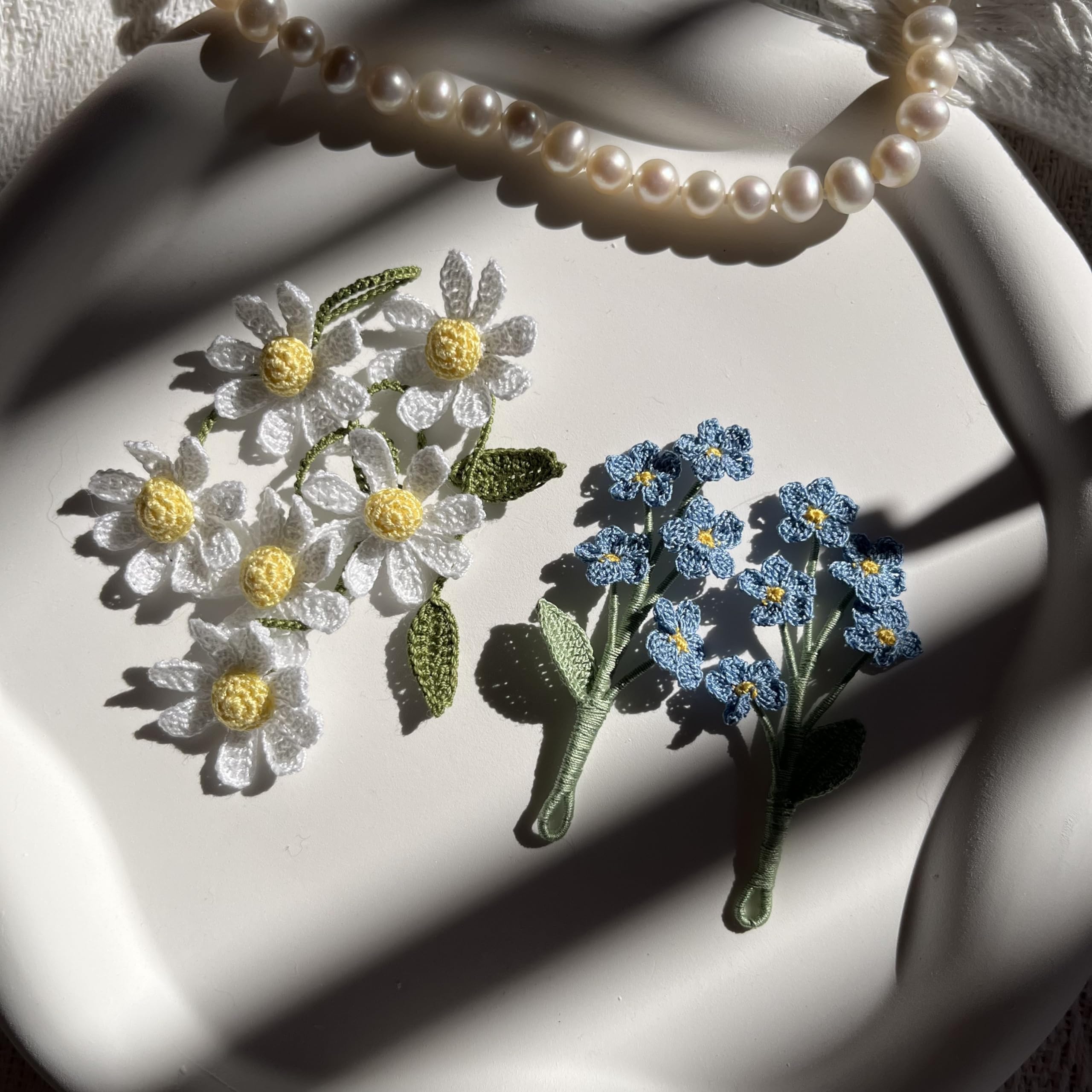 Crochet Flower Handmade Crochet Earring Drop Dangle Earring For Women Girls